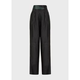 Emporio Armani High Waisted Wide Leg Trousers