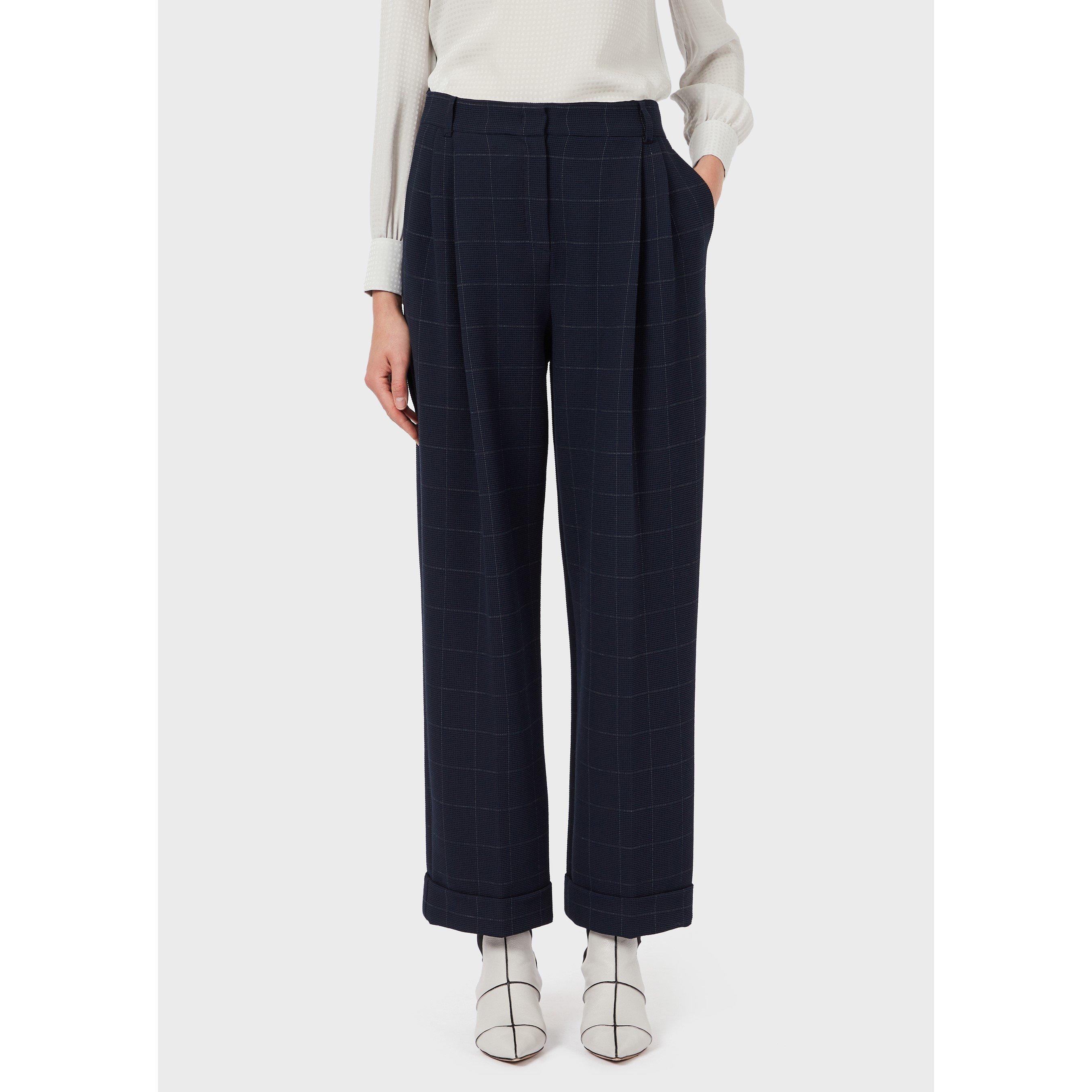 Multi - Emporio Armani - Women's Wide Leg Trousers - 1