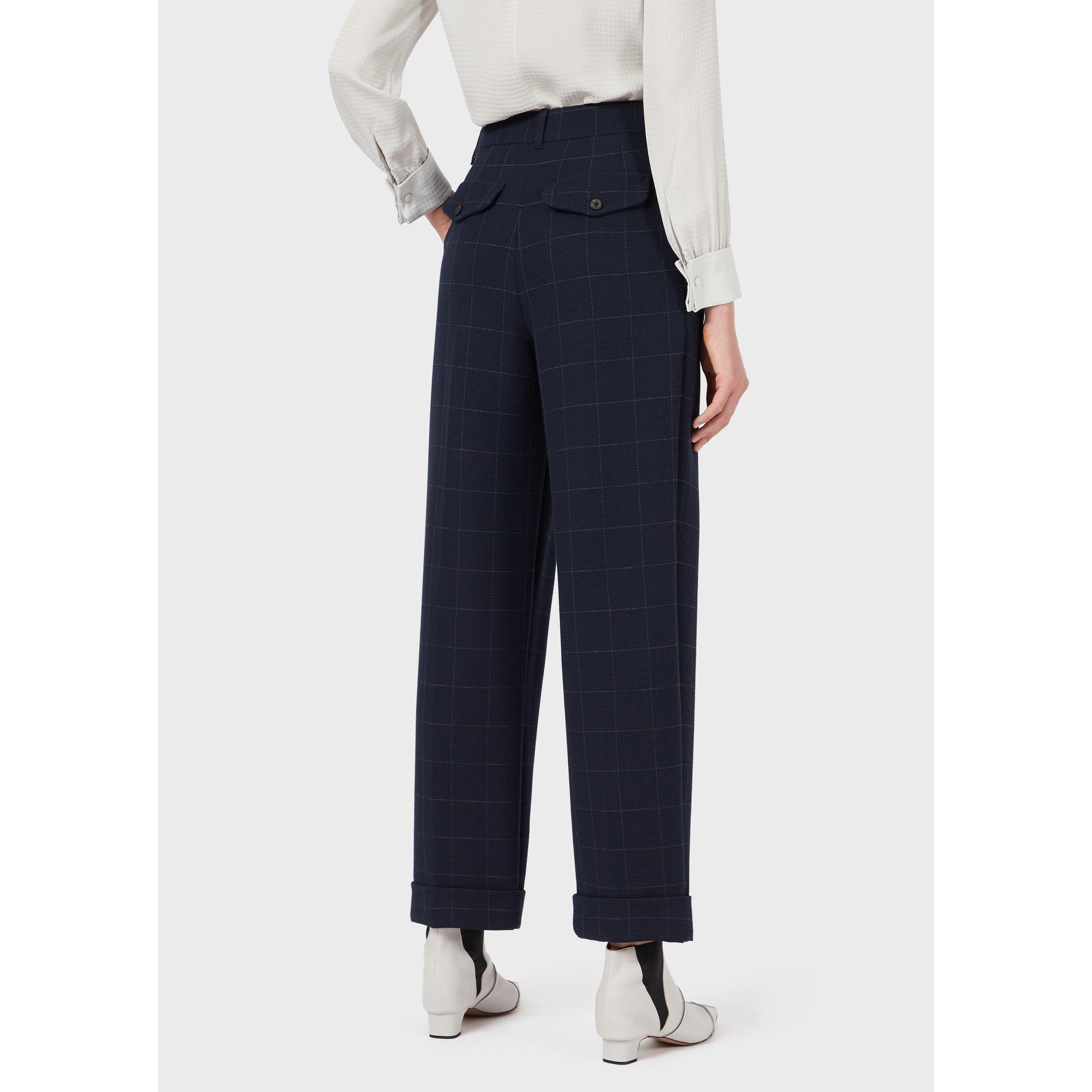 Multi - Emporio Armani - Women's Wide Leg Trousers - 3
