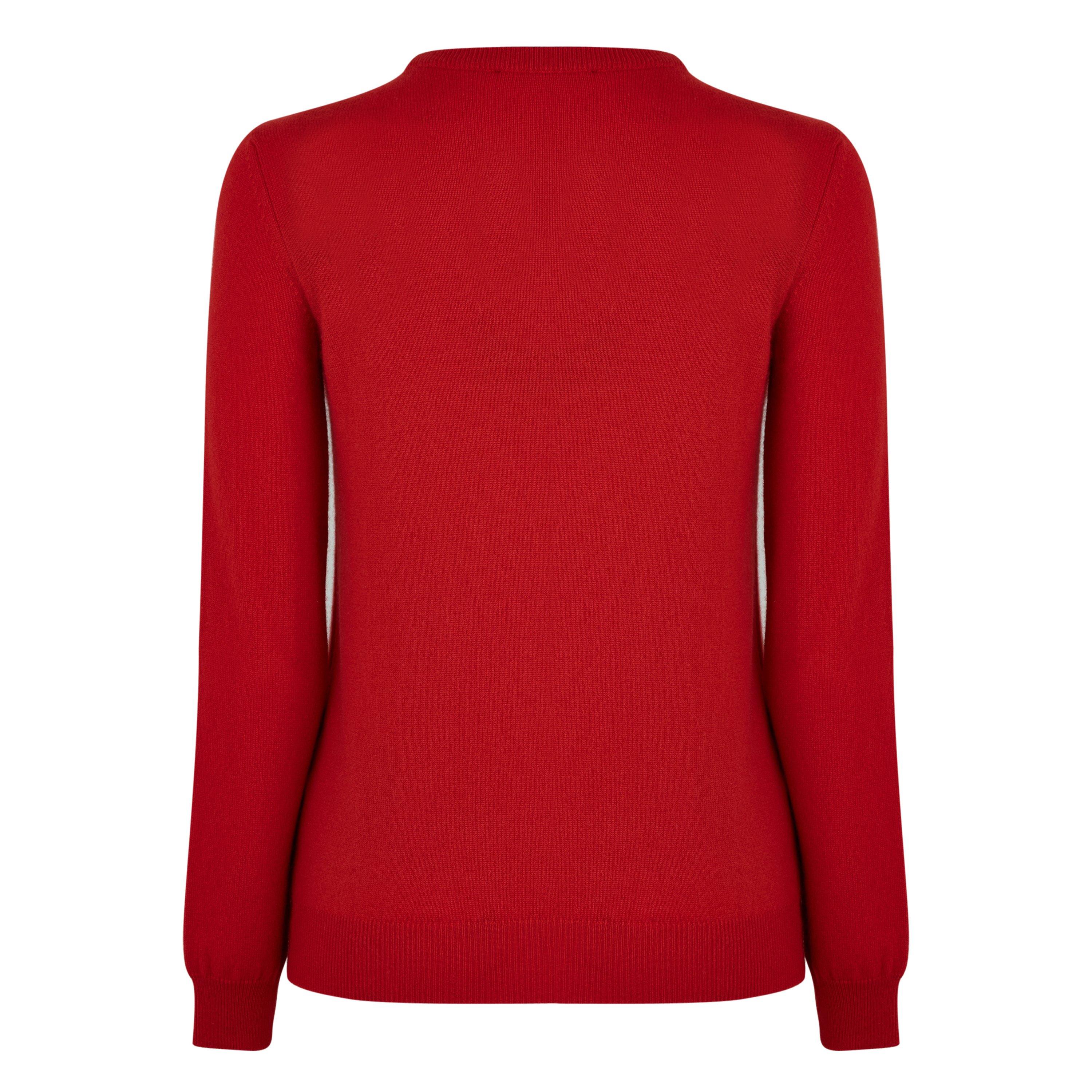 Coral Red - Emporio Armani - Women's Crew Sweatshirt - 6