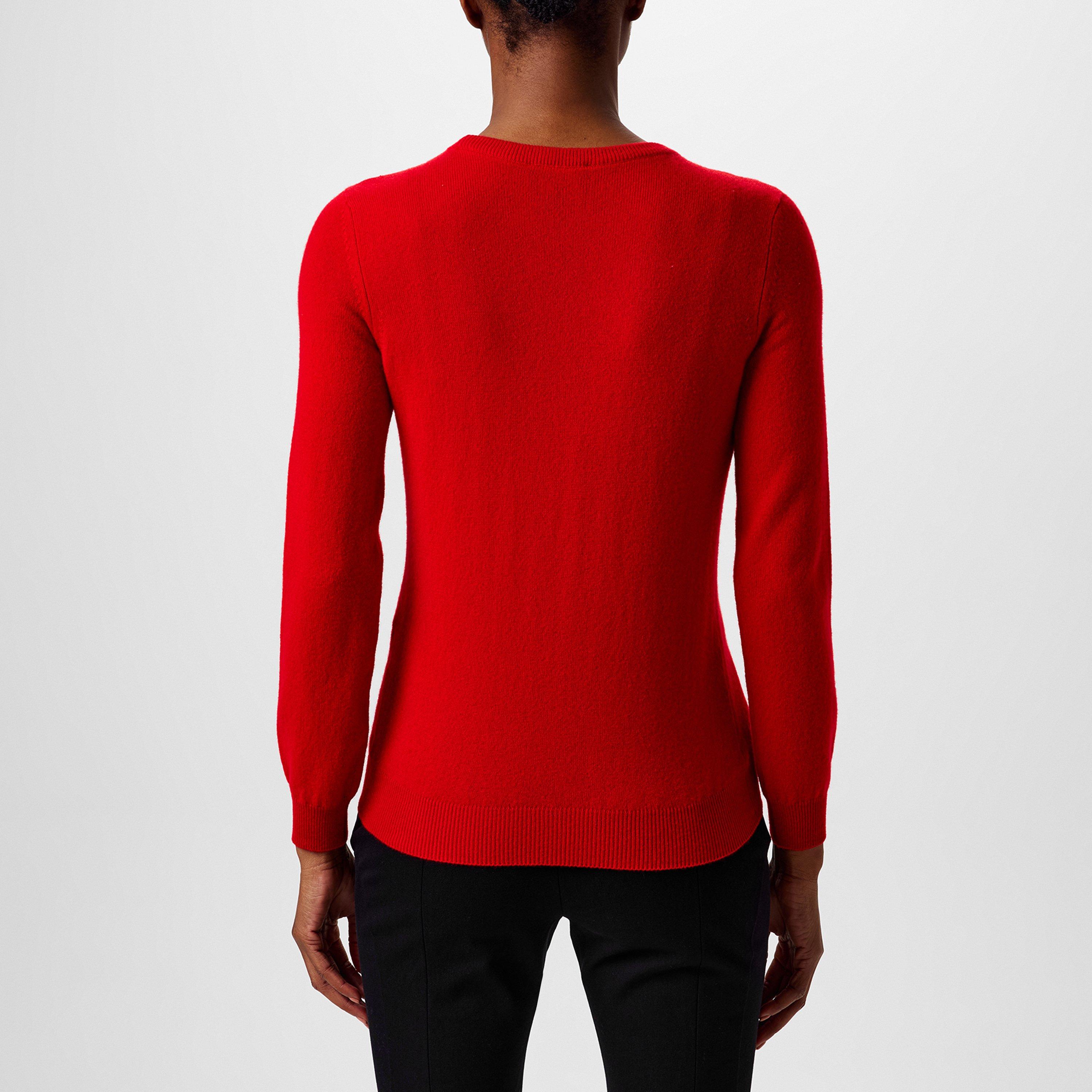 Coral Red - Emporio Armani - Women's Crew Sweatshirt - 3