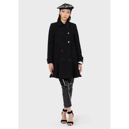 Emporio Armani Peplum Hem Coat