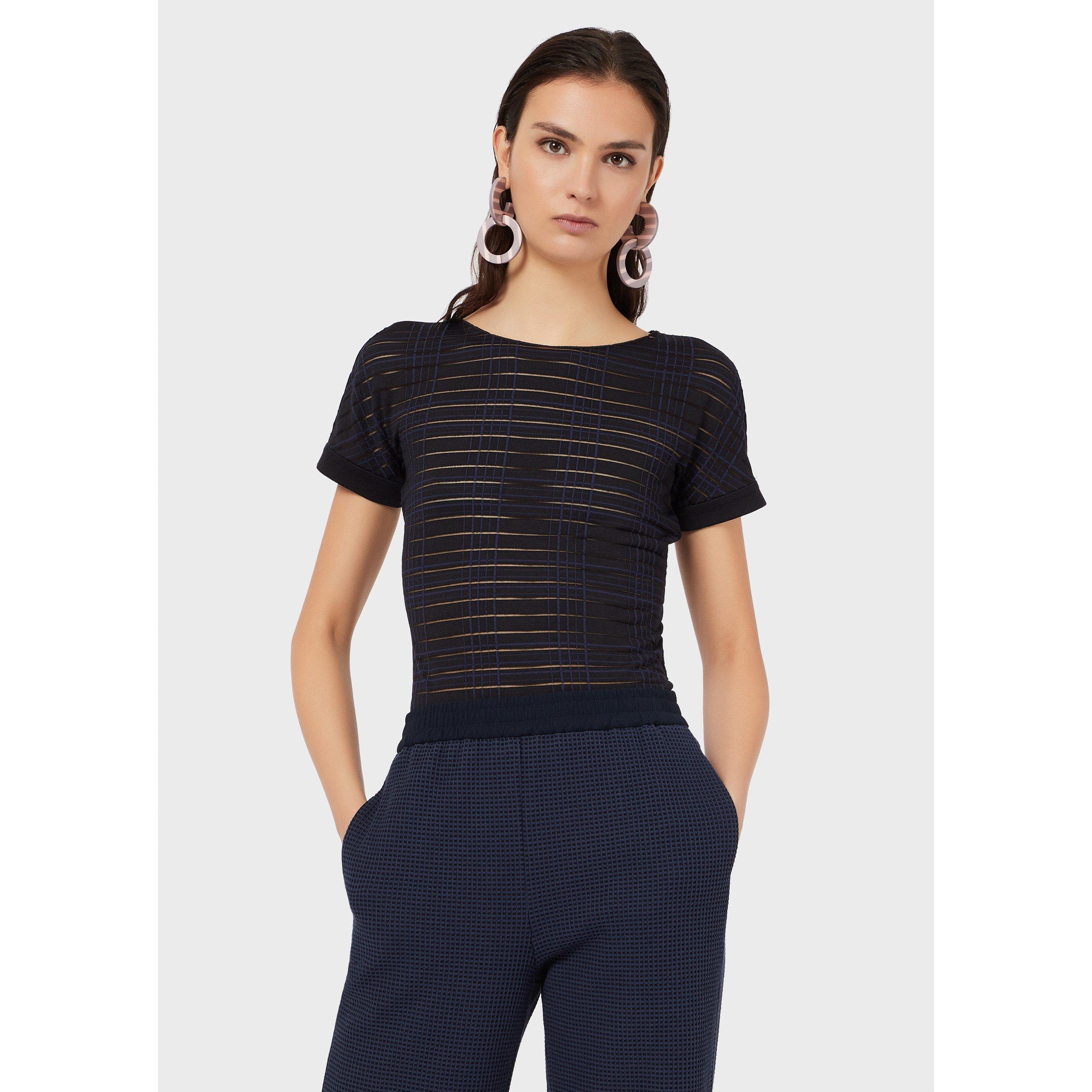 Emporio Armani Textured Short Sleeve T-Shirt