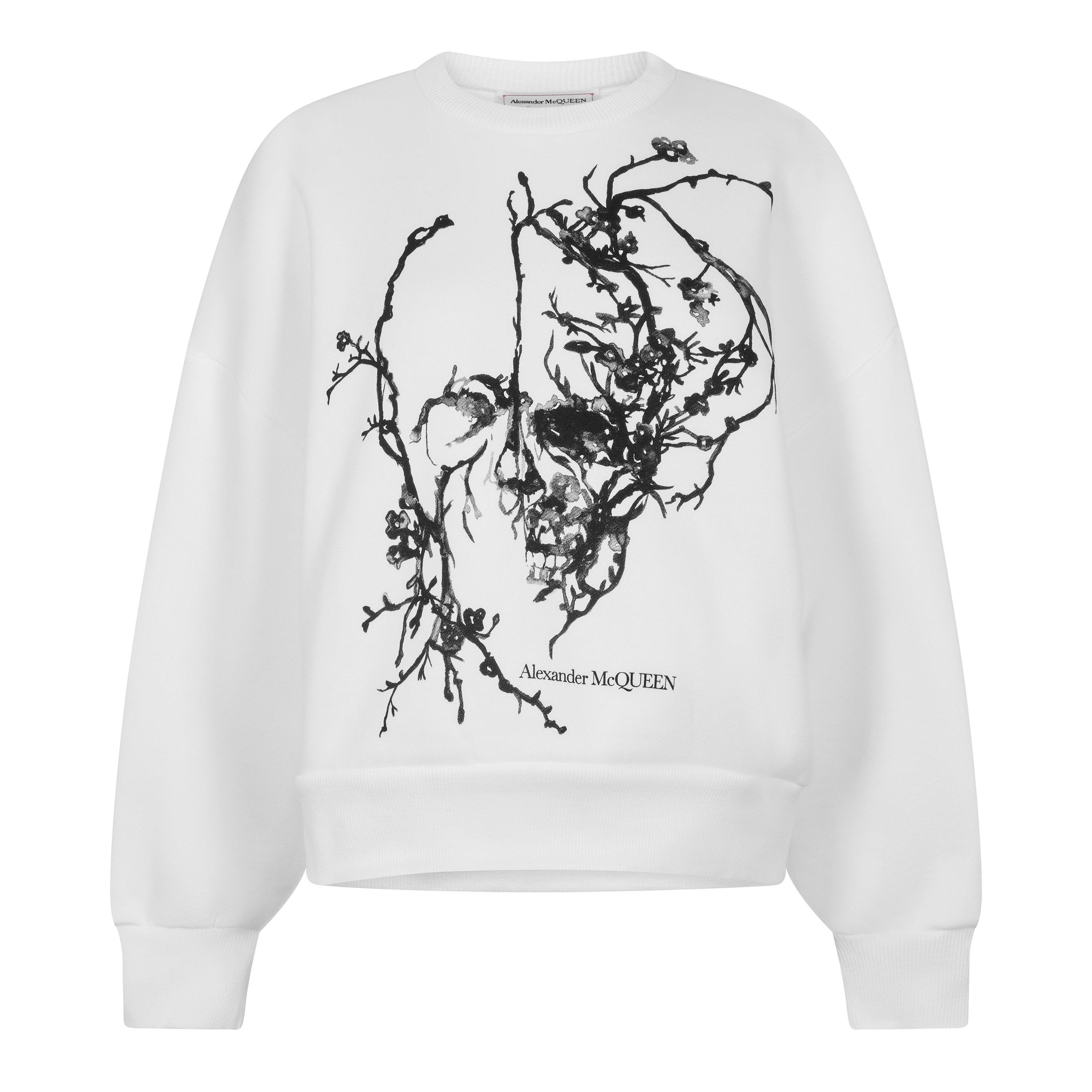 【送料&関税込】Alexander McQueen Skull Print Cotton Sweatsh Alexander McQueen skull-print Knitted Hoodie | Black | FARFETCH