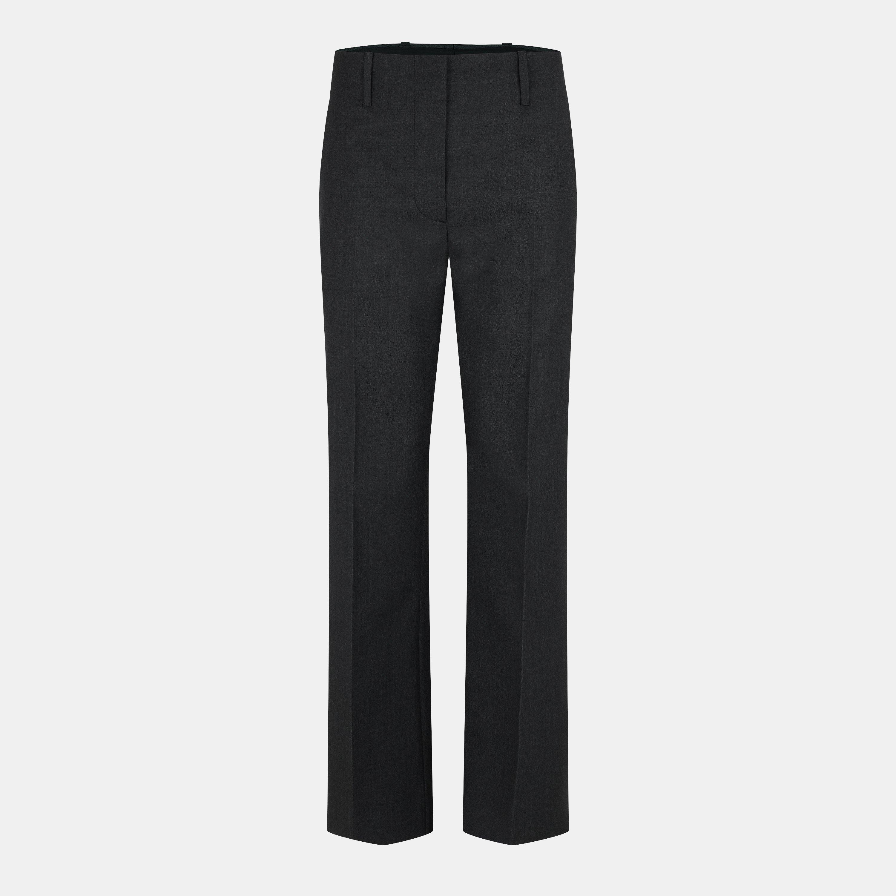 ANTRACITE - Prada - High-Waisted Trousers - 1