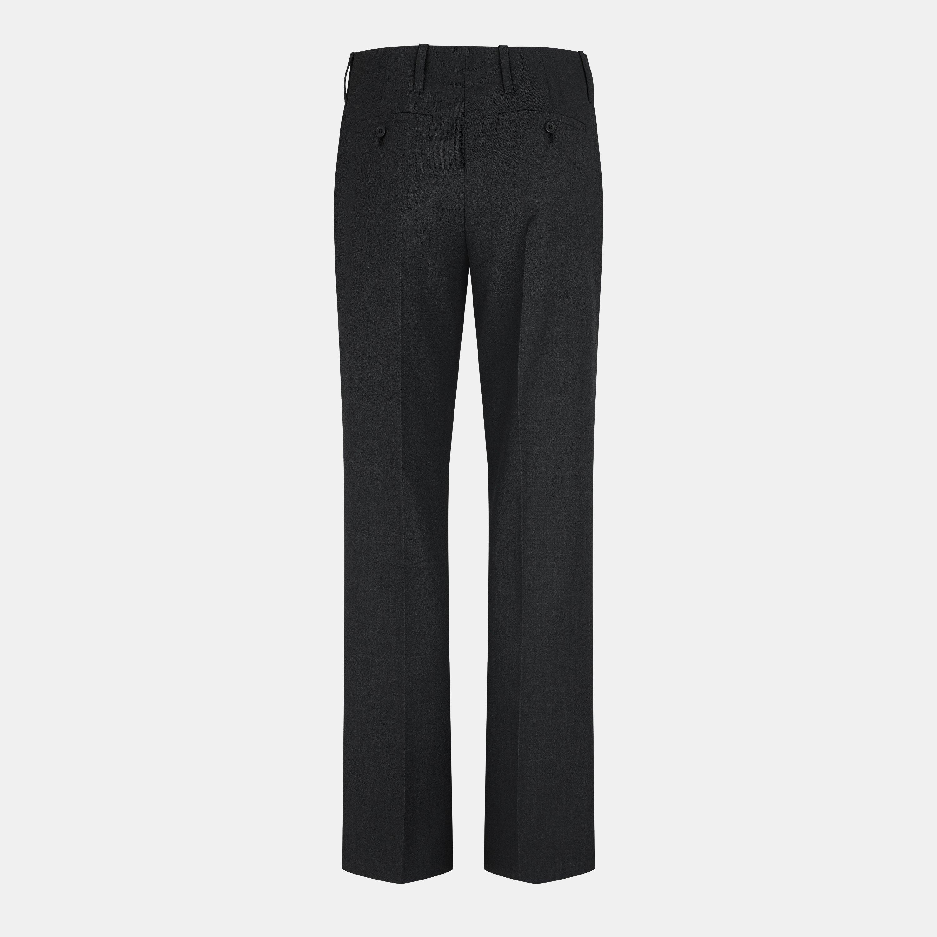ANTRACITE - Prada - High-Waisted Trousers - 2