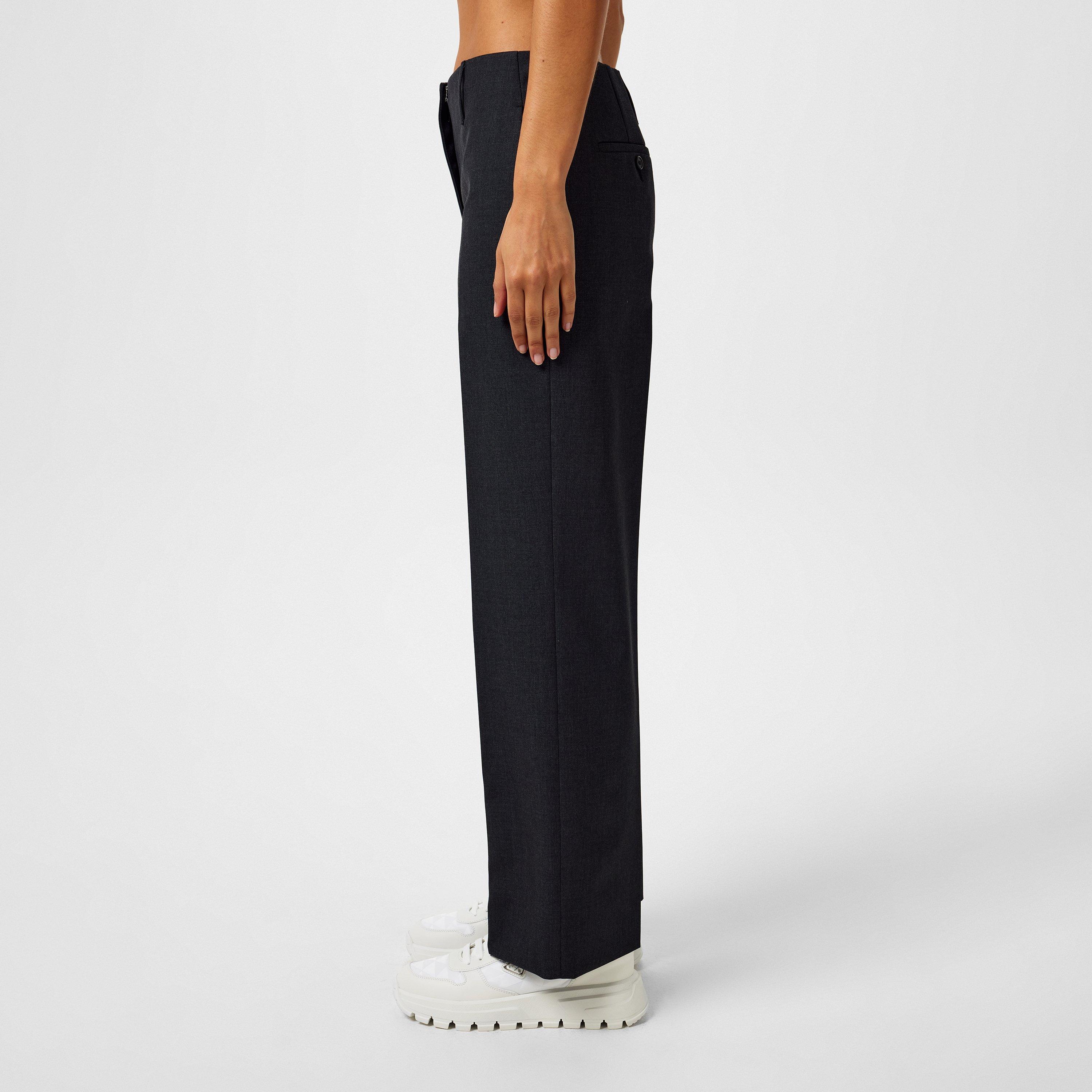 ANTRACITE - Prada - High-Waisted Trousers - 5