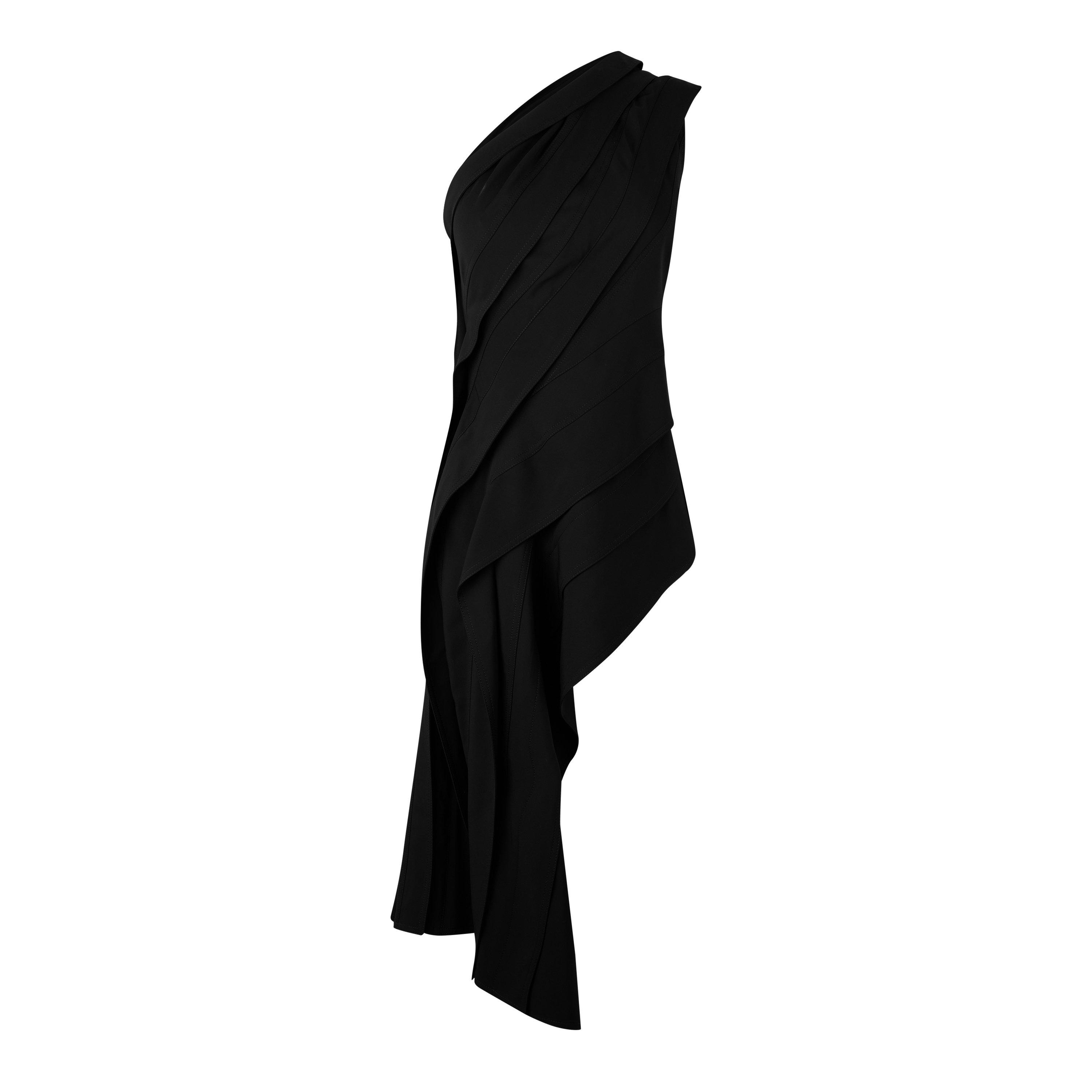 Black - Bottega Veneta - Asymmetrical Ruched Top - 1