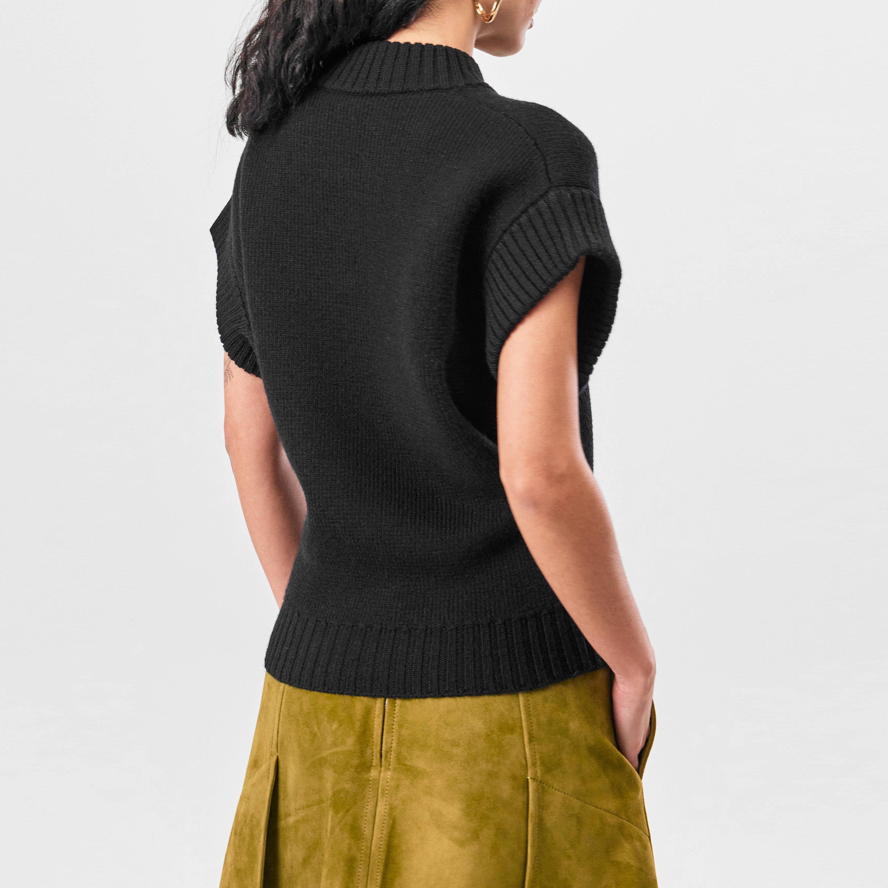 Black - Bottega Veneta - Wool Gilet - 4