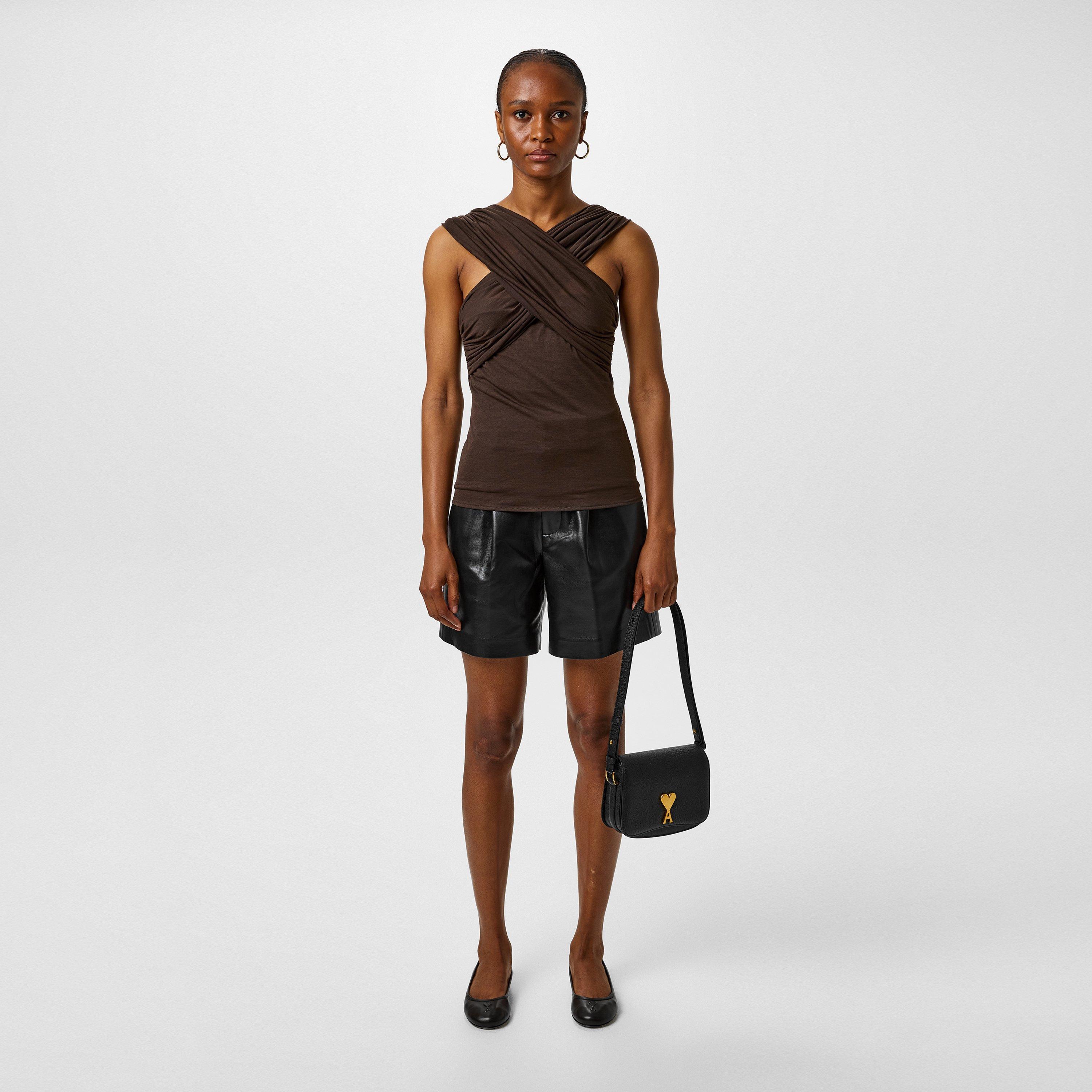 Dark Coffee/221 - Ami Paris - Bardot Top - 4