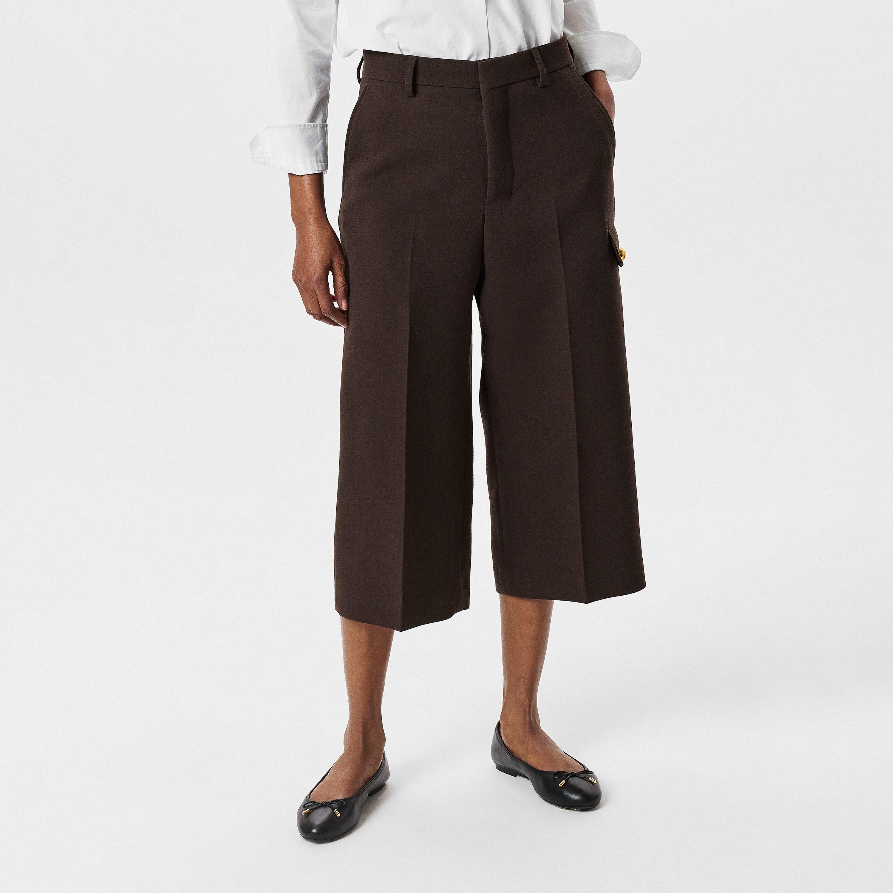 Dark Coffee 221 - Ami Paris - Military Bermuda Trousers - 3