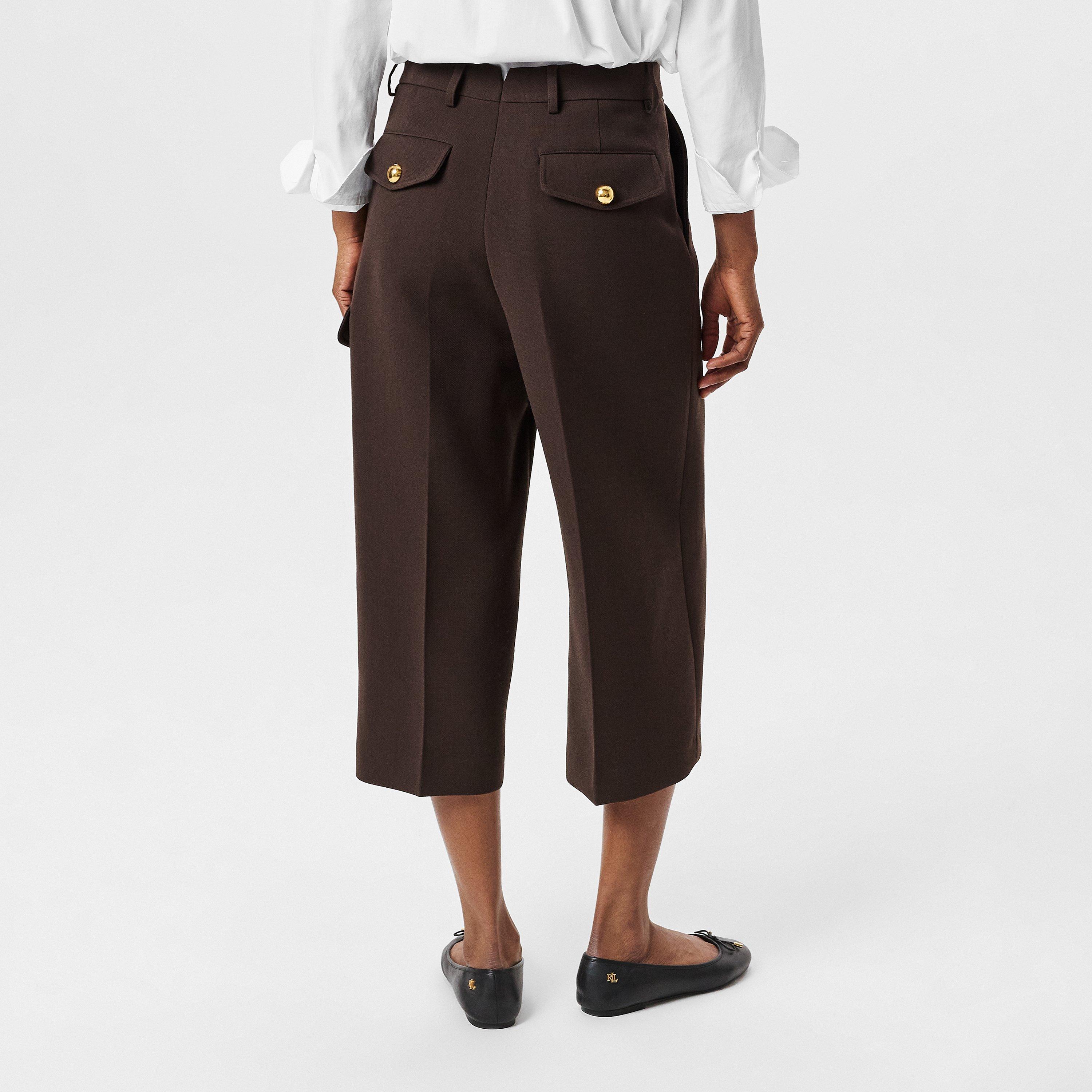 Dark Coffee 221 - Ami Paris - Military Bermuda Trousers - 4