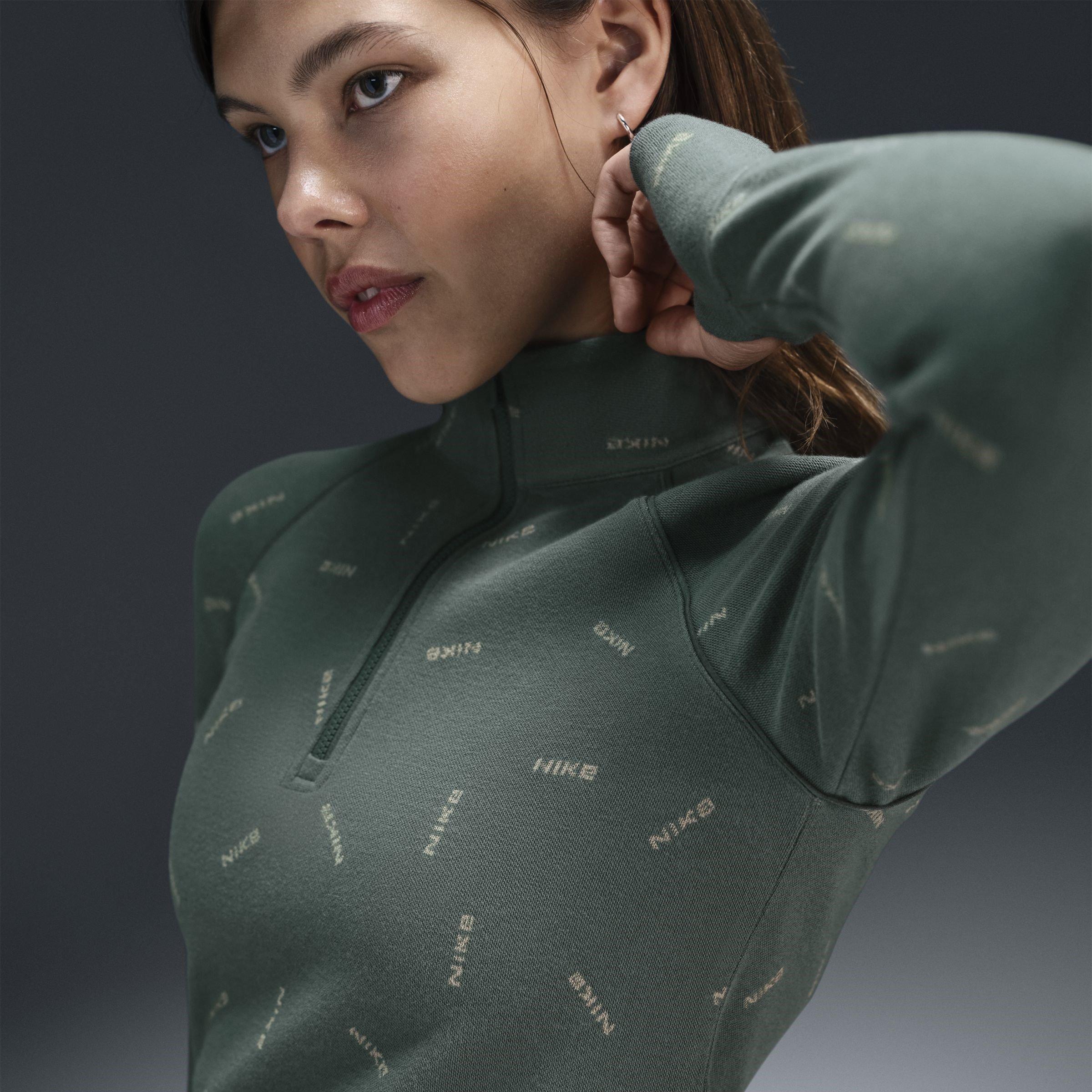 Green/Army - Nike - Nike  Long Sleeve Logo Hoodie - 5