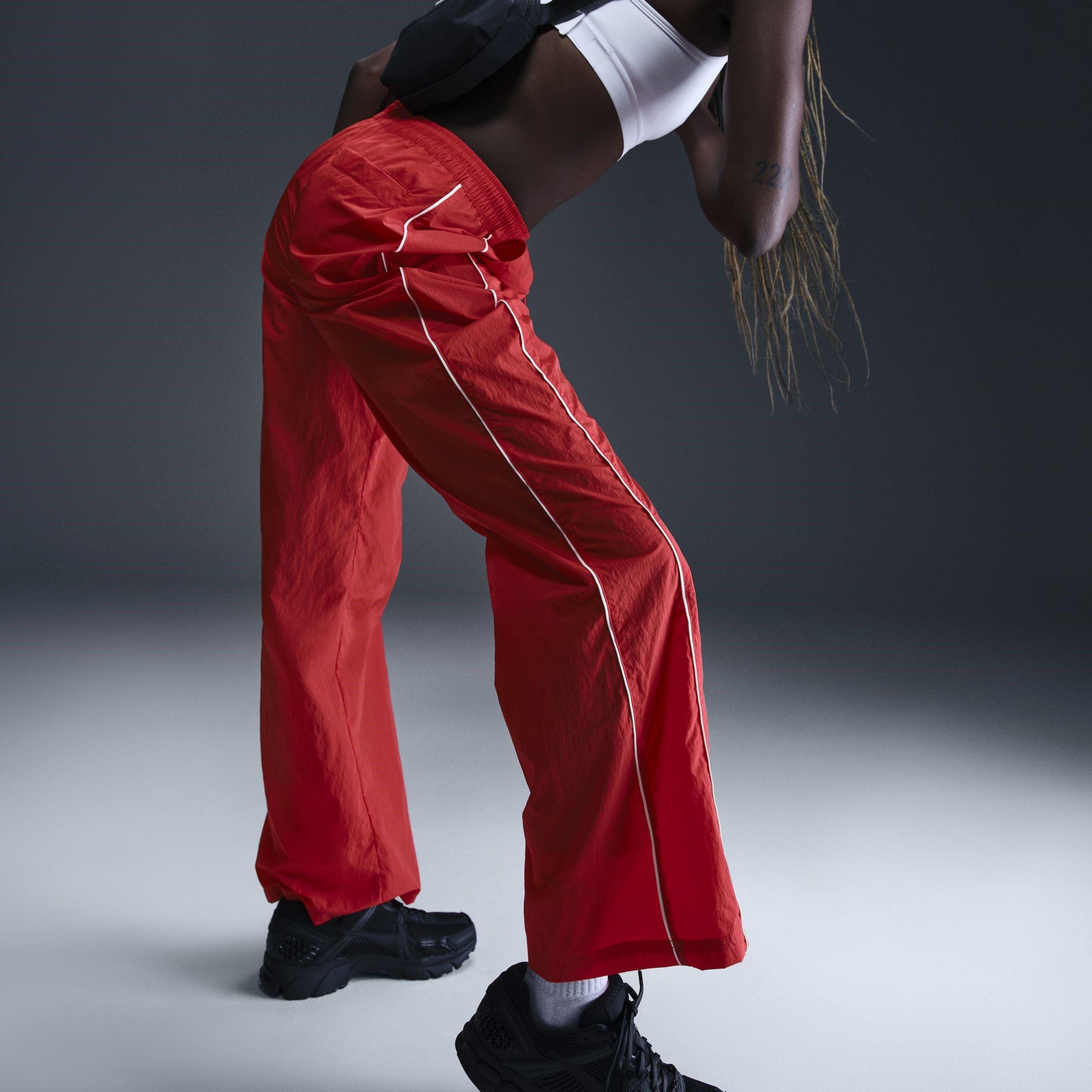 Red/Sail - Nike - Wide Jogging Bottoms - 2