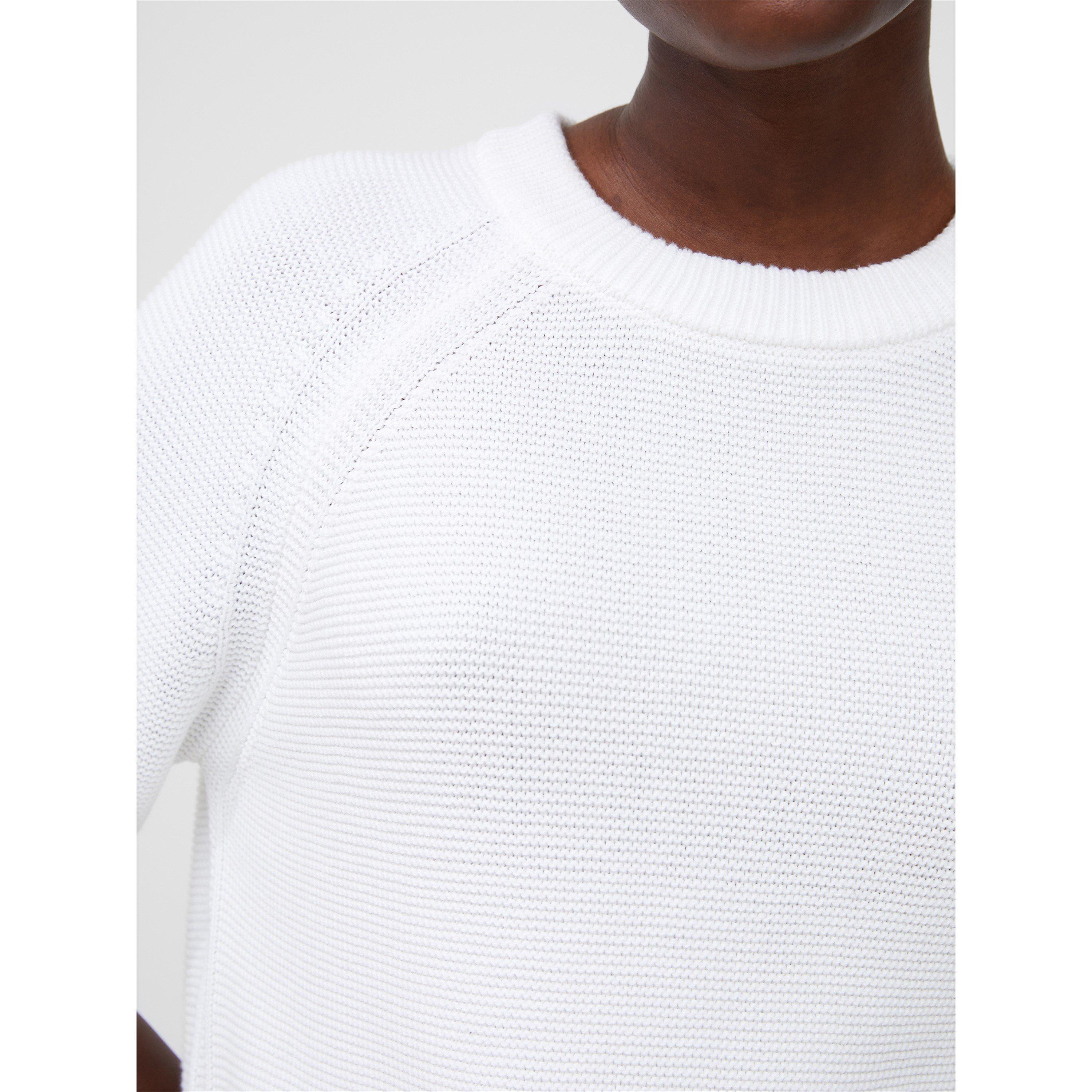 Summer White - French Connection - Women's Lilly Mozart Short-Sleeve Knitted Top - 9