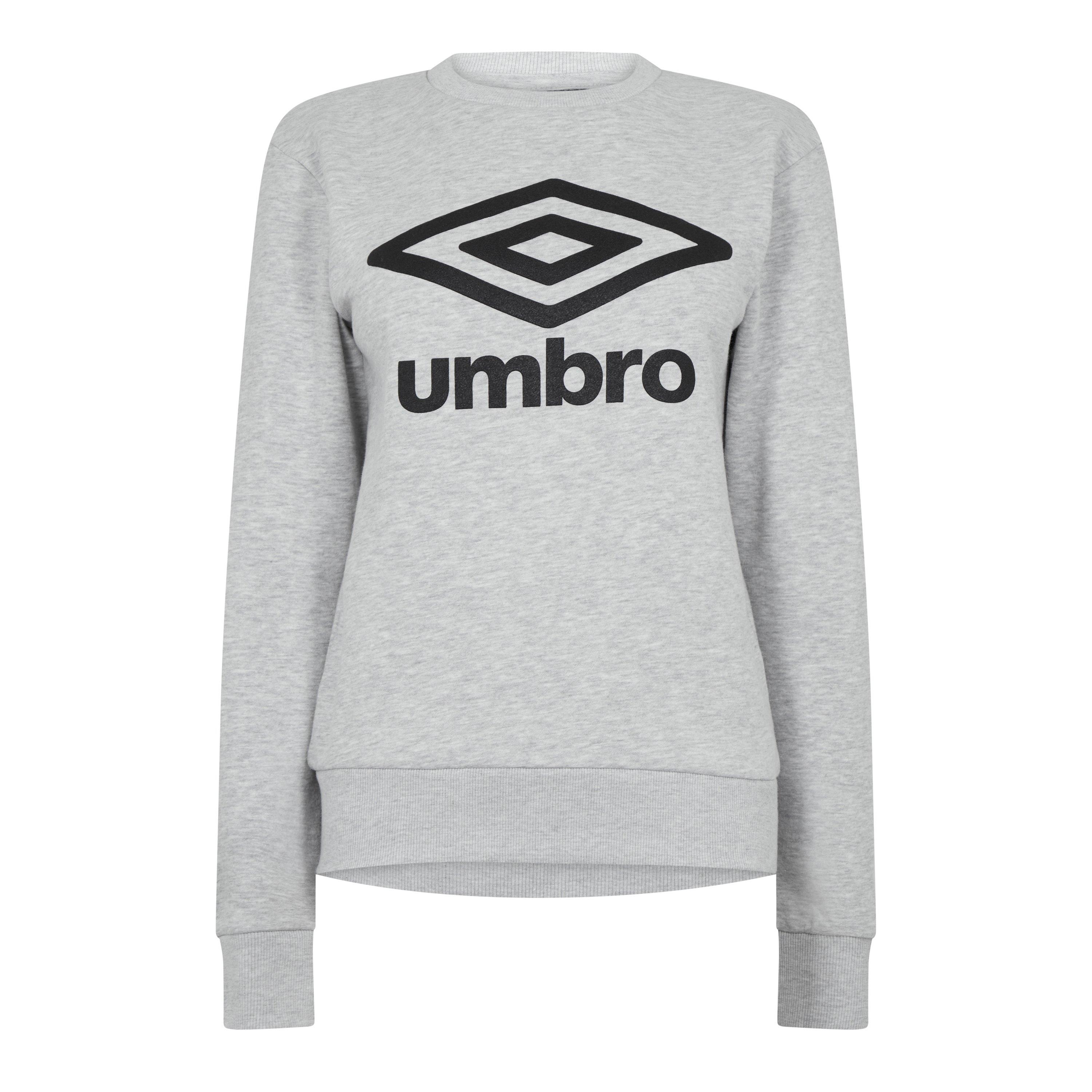 Umbro Women's Diamond Logo Crew Sweatshirt - Grey Marl - 10 (S)