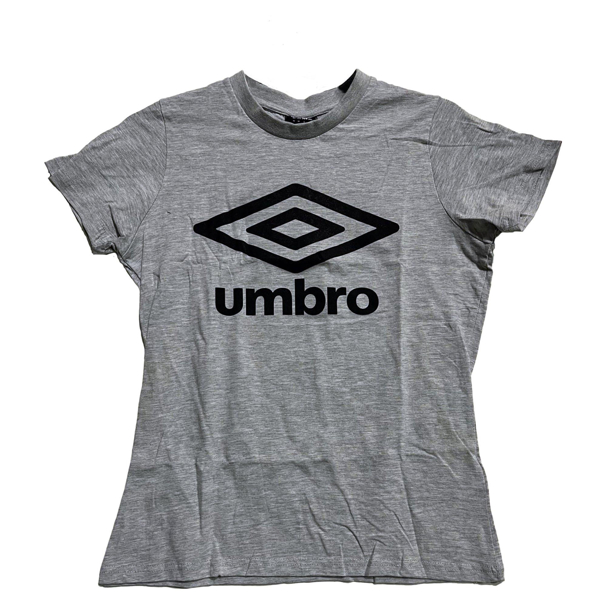 Umbro Women's Diamond Logo Regular Fit T-Shirt - Grey Marl - 10 (S)