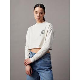 Calvin Klein Jeans SCRIPT INSTITUTIONAL LS TEE