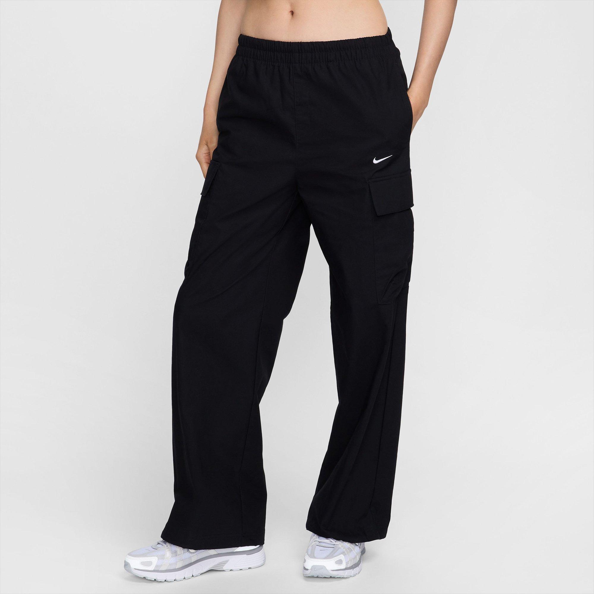 Black/White - Nike - Sportswear Everything Wovens Womens Mid Rise Cargo Pants - 1