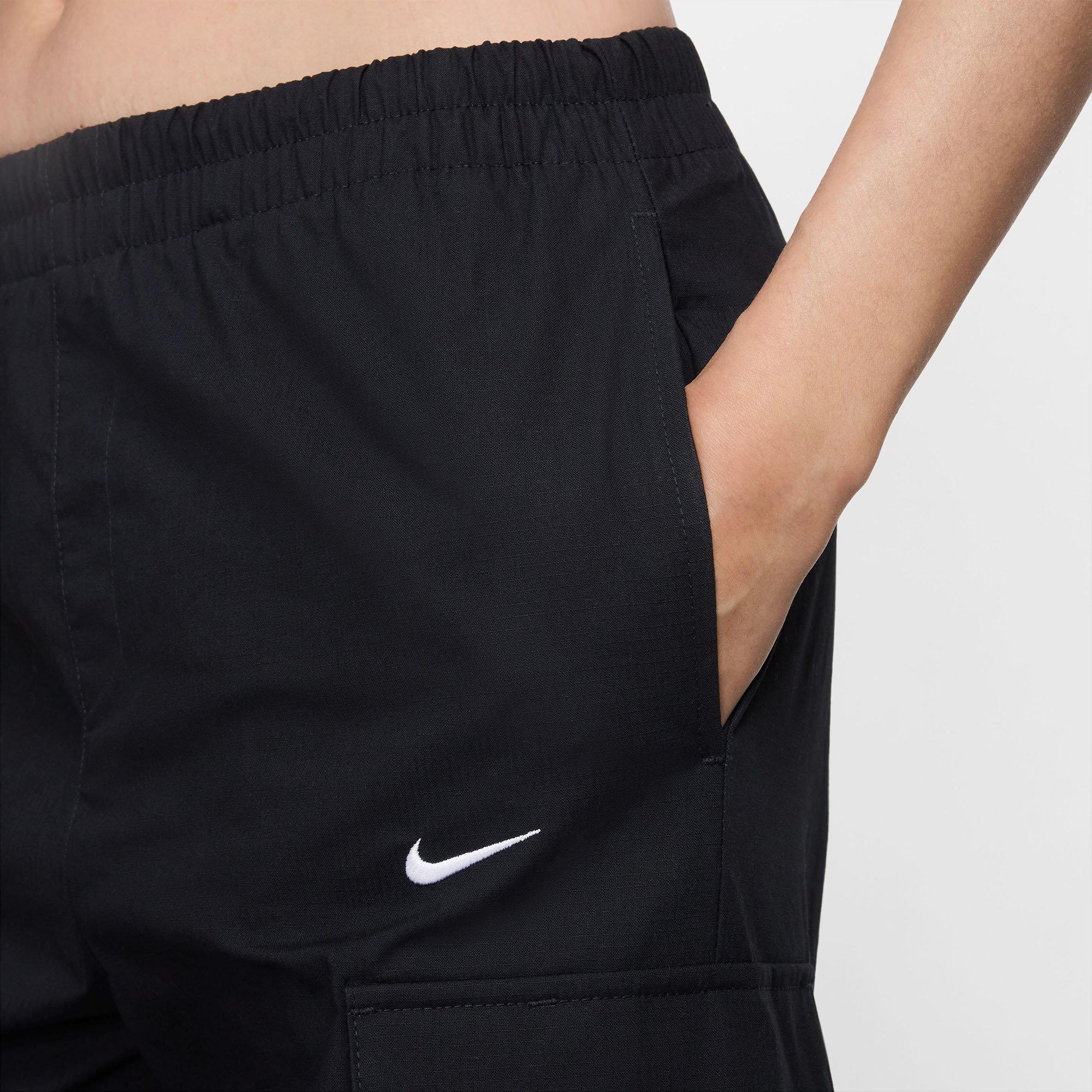 Black/White - Nike - Sportswear Everything Wovens Womens Mid Rise Cargo Pants - 5