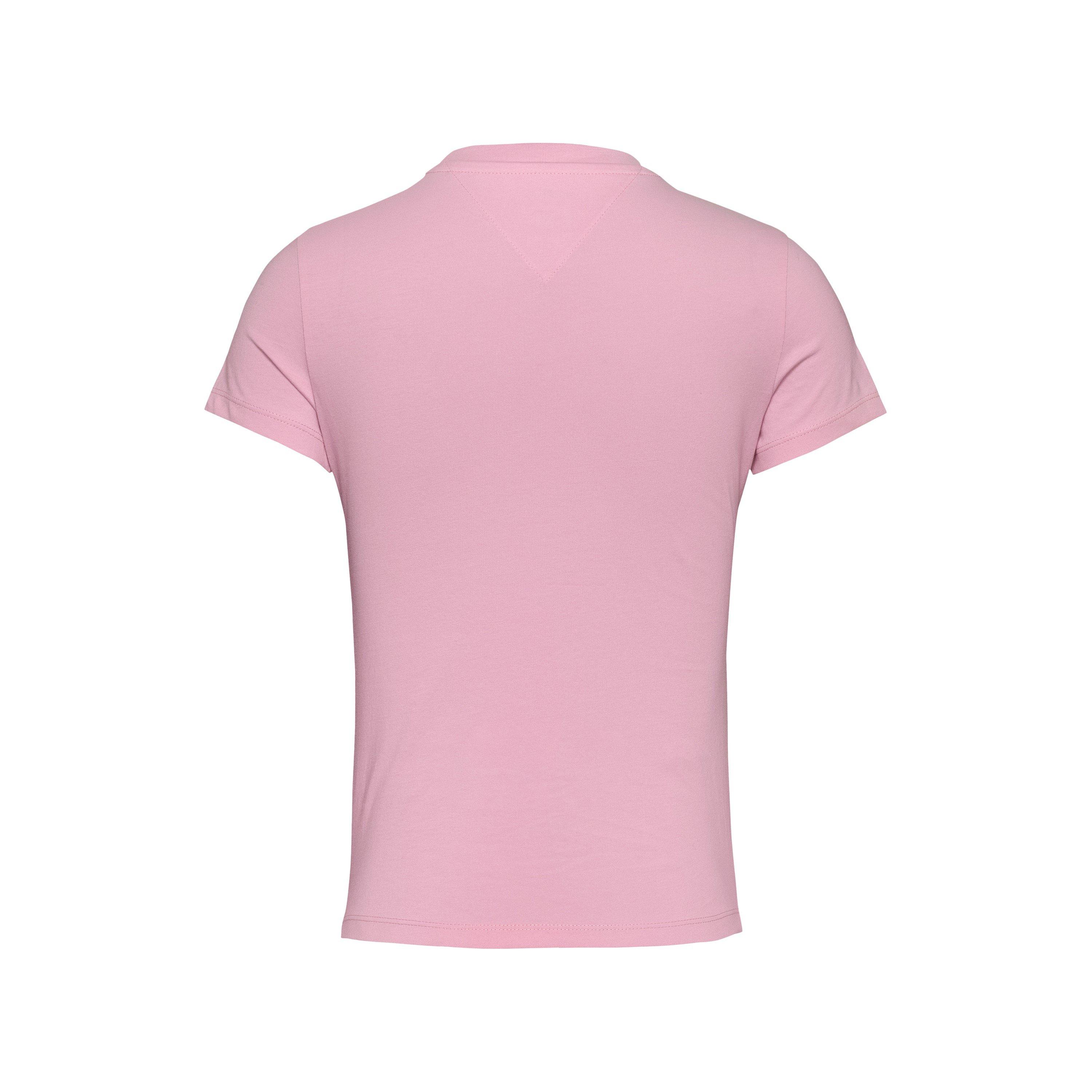 Pink Sugar - Tommy Jeans - Women's Essential Logo Slim Fit T-Shirt - 6