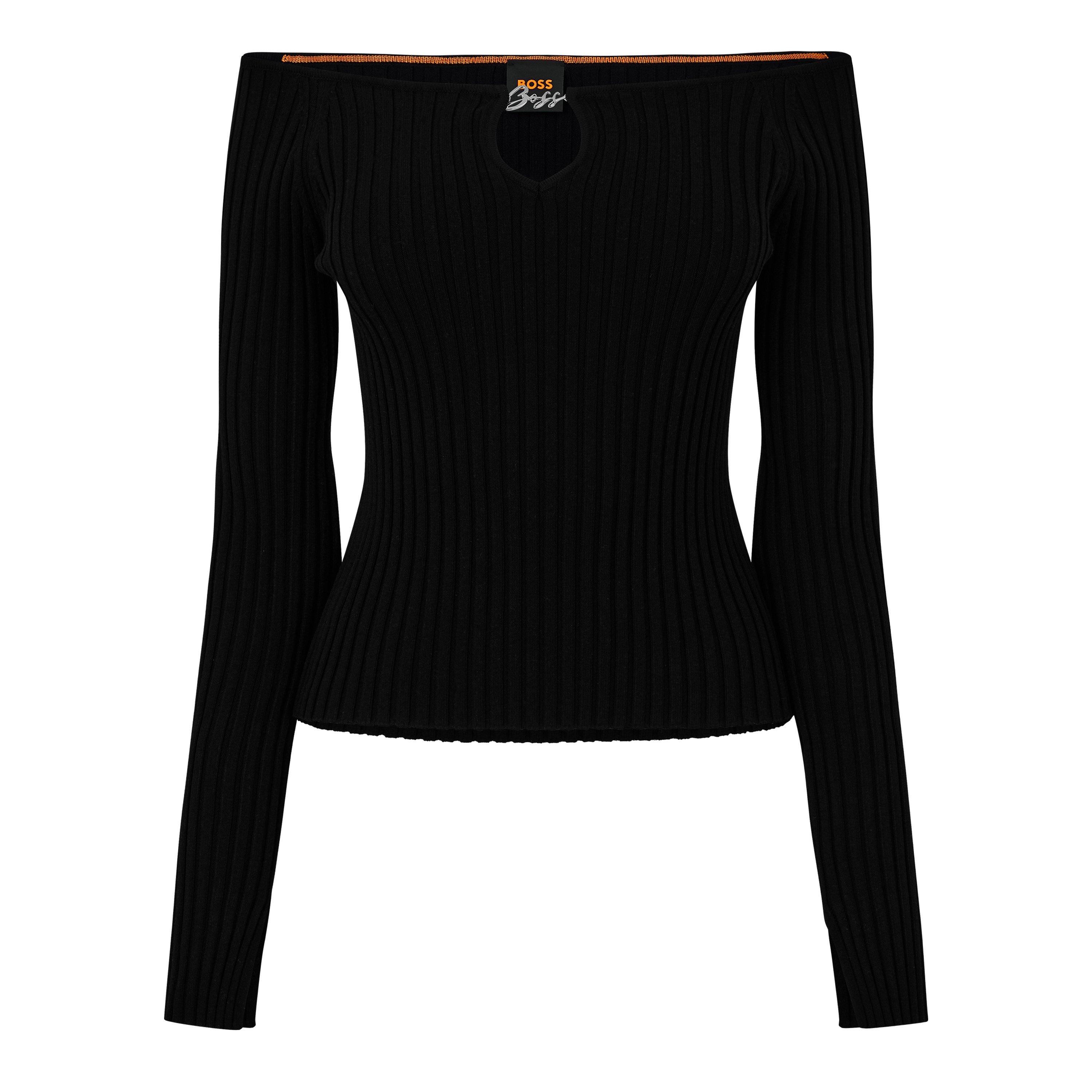 Boss Women's C Fayez Knitted Top - Black - XS