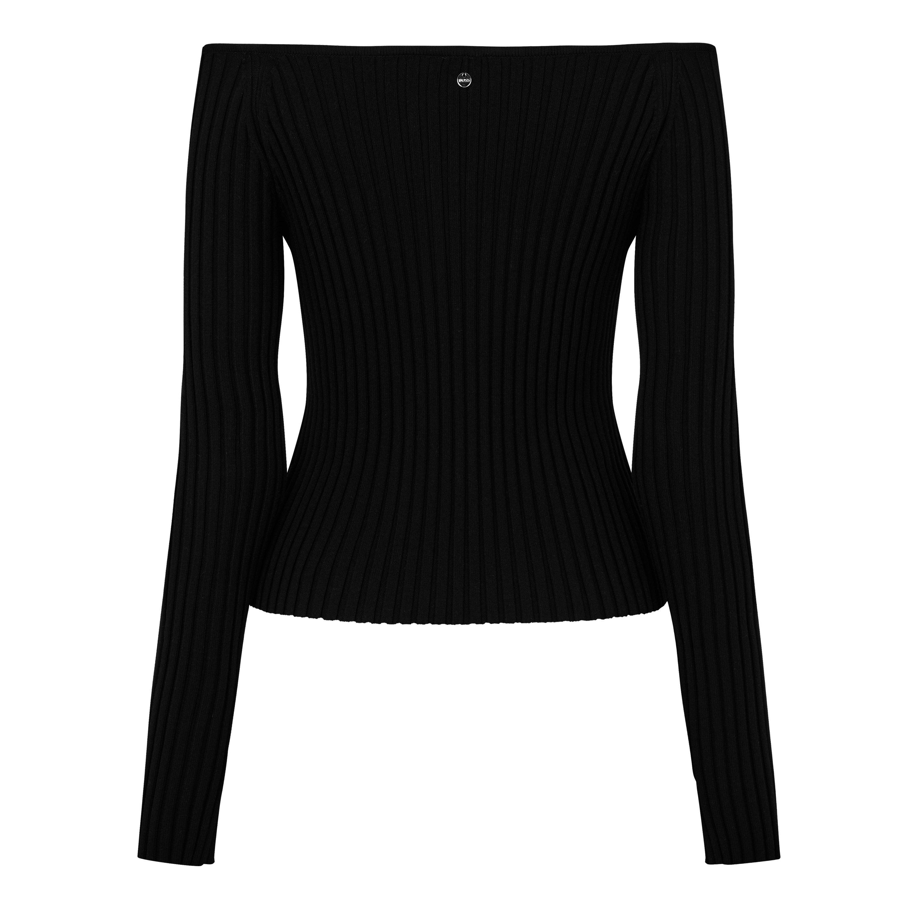 Black - Boss - Women's C Fayez Knitted Top - 2