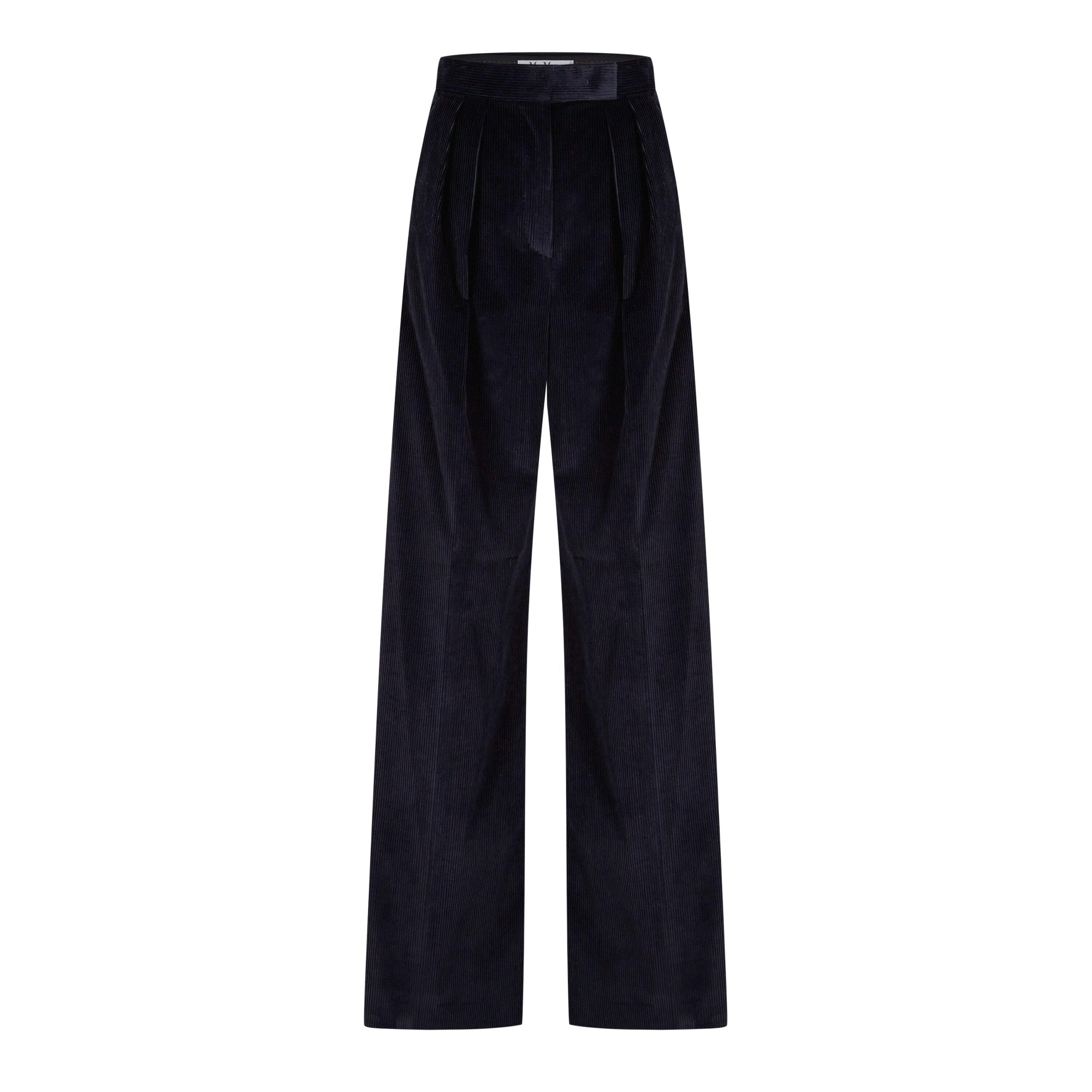 Ultramarine - Max Mara - Women's Corduroy Wide Leg Trousers - 5