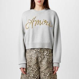 Amiri Ma Swirl Crew Neck Sweater