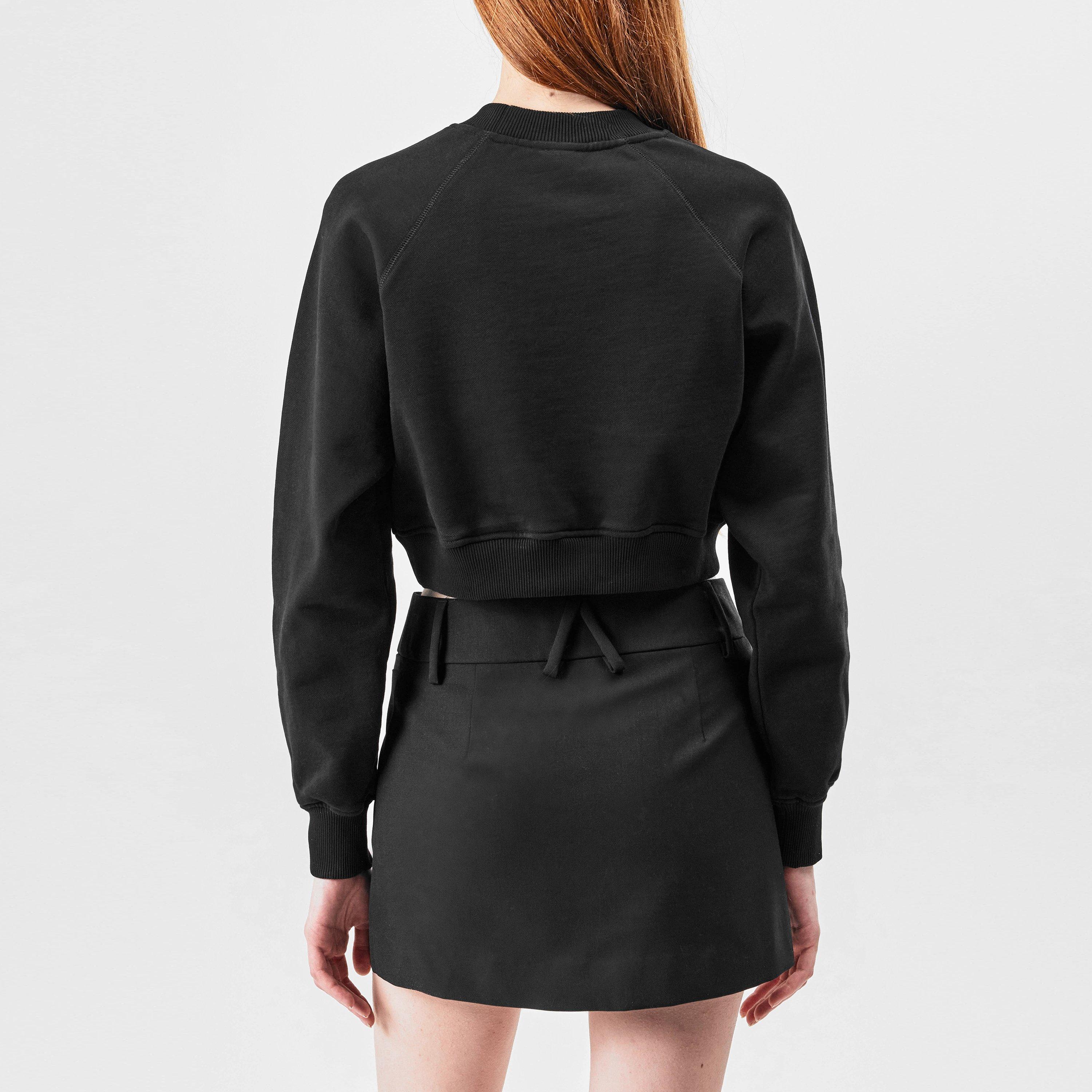 Pearl/Blk - Casablanca - Diamond Patch Sweatshirt - 3