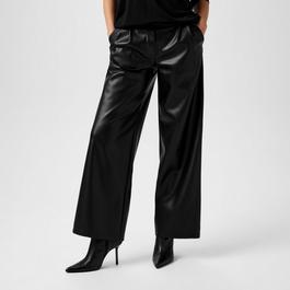 Biba PU Wide Leg Trousers