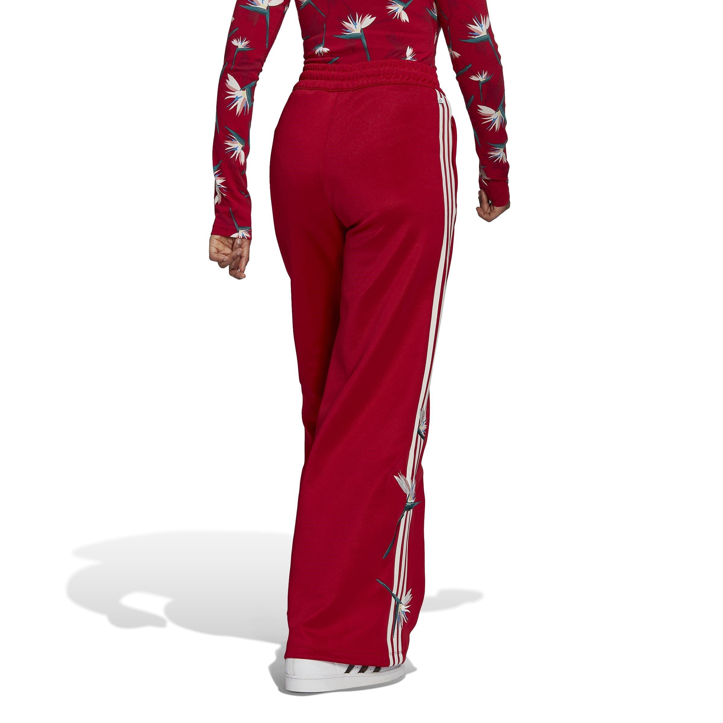 Red - adidas Originals - Open Hem Jersey Joggers - 3