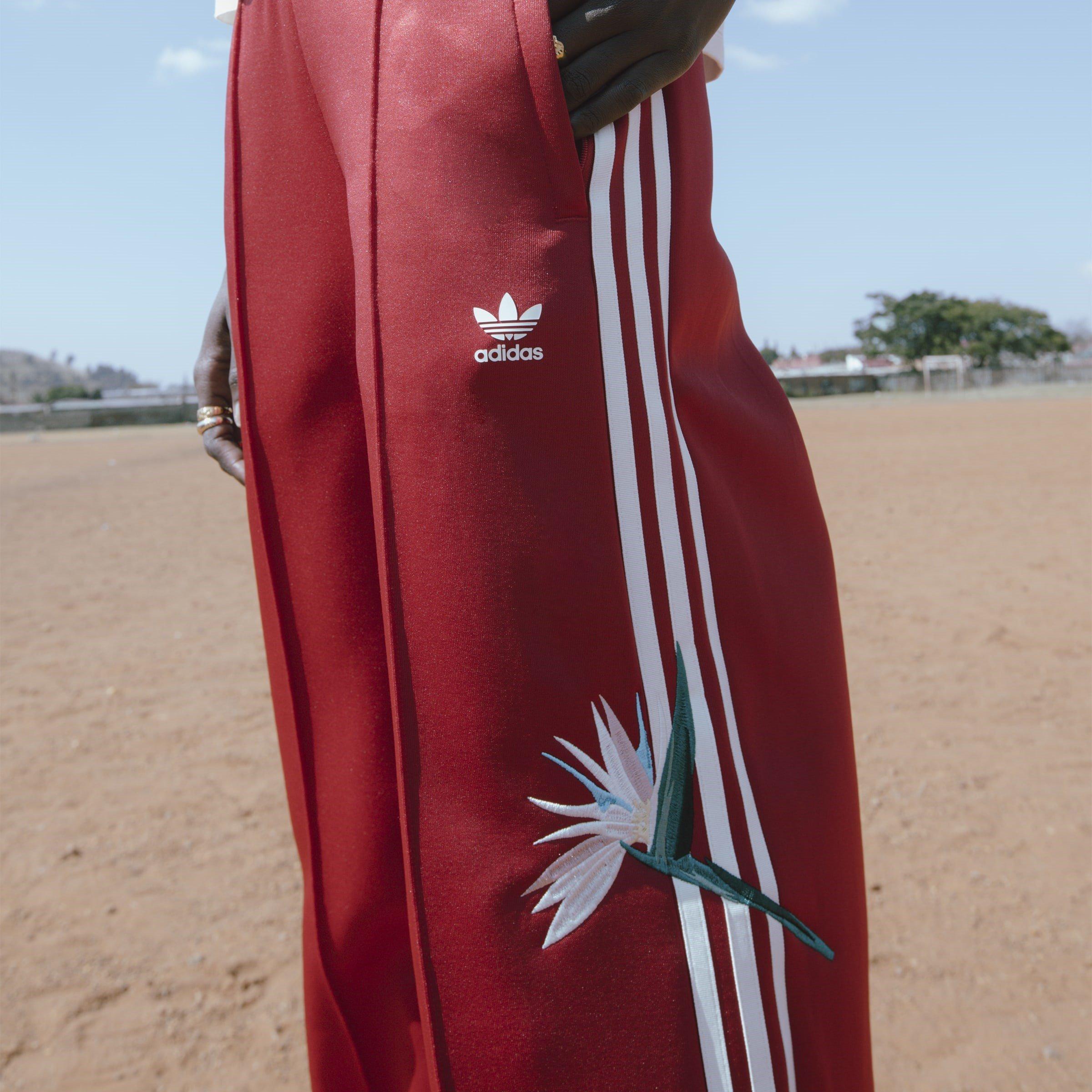 Red - adidas Originals - Open Hem Jersey Joggers - 7