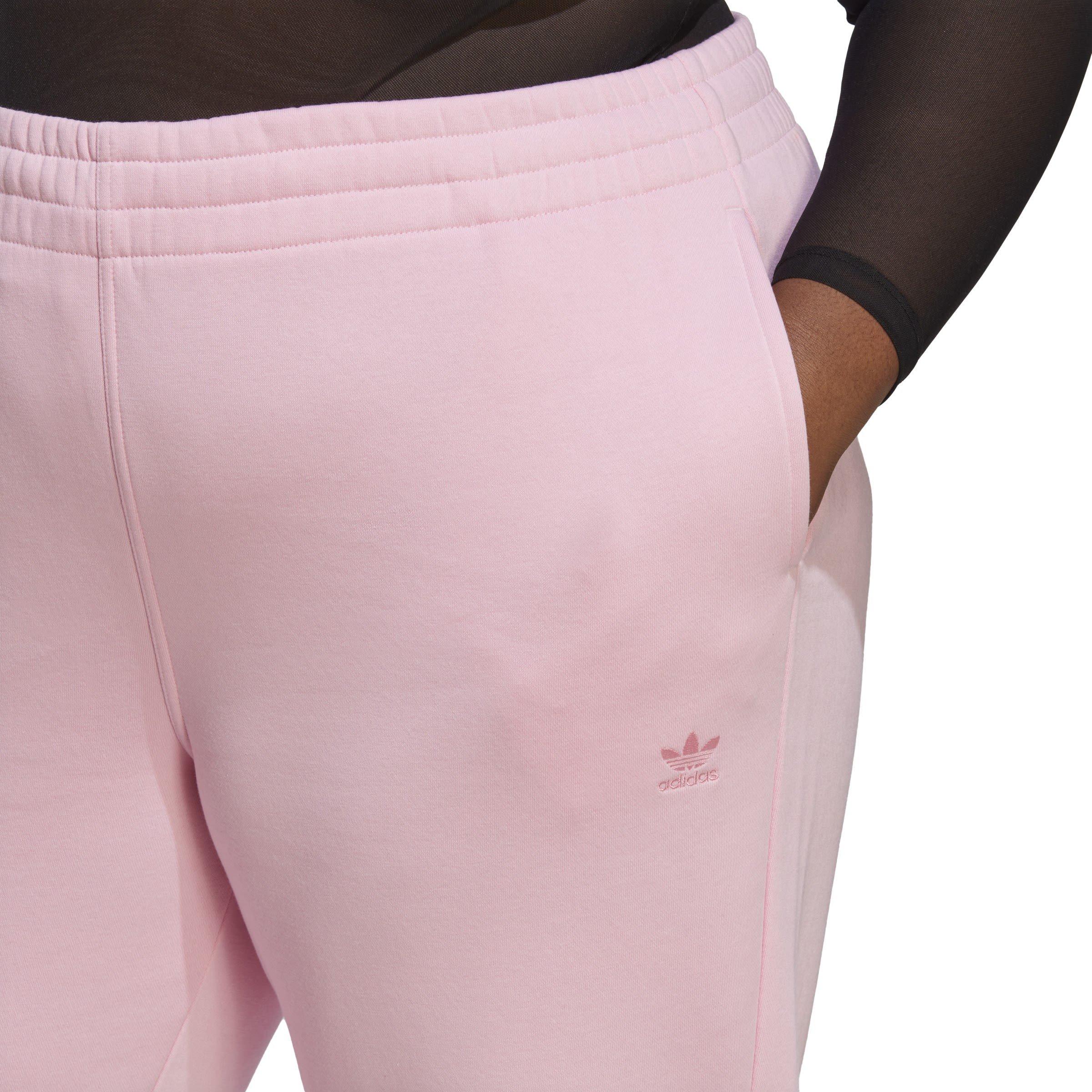 Pink - adidas Originals - adidas Essentials Plus Size Fleece Joggers Womens - 5