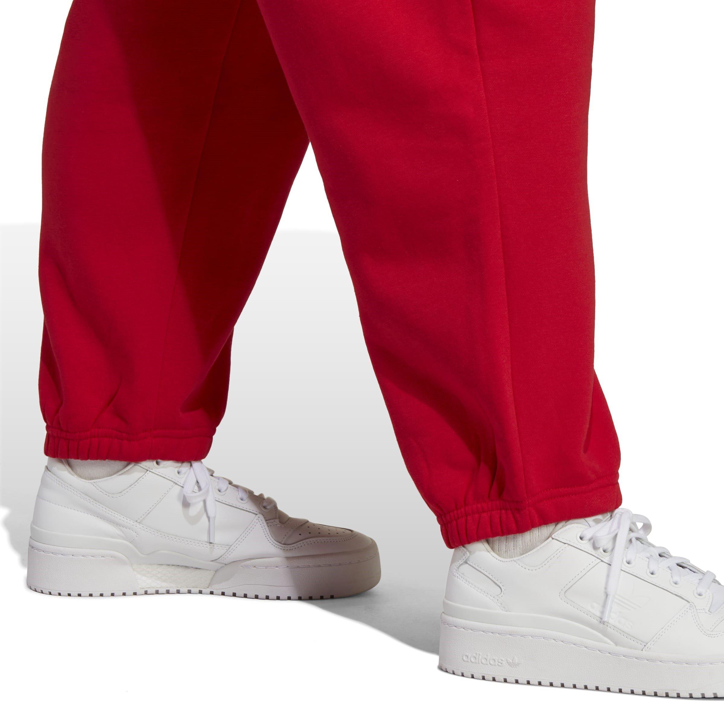 Red - adidas Originals - Essentials Plus Size Fleece Joggers Womens - 6
