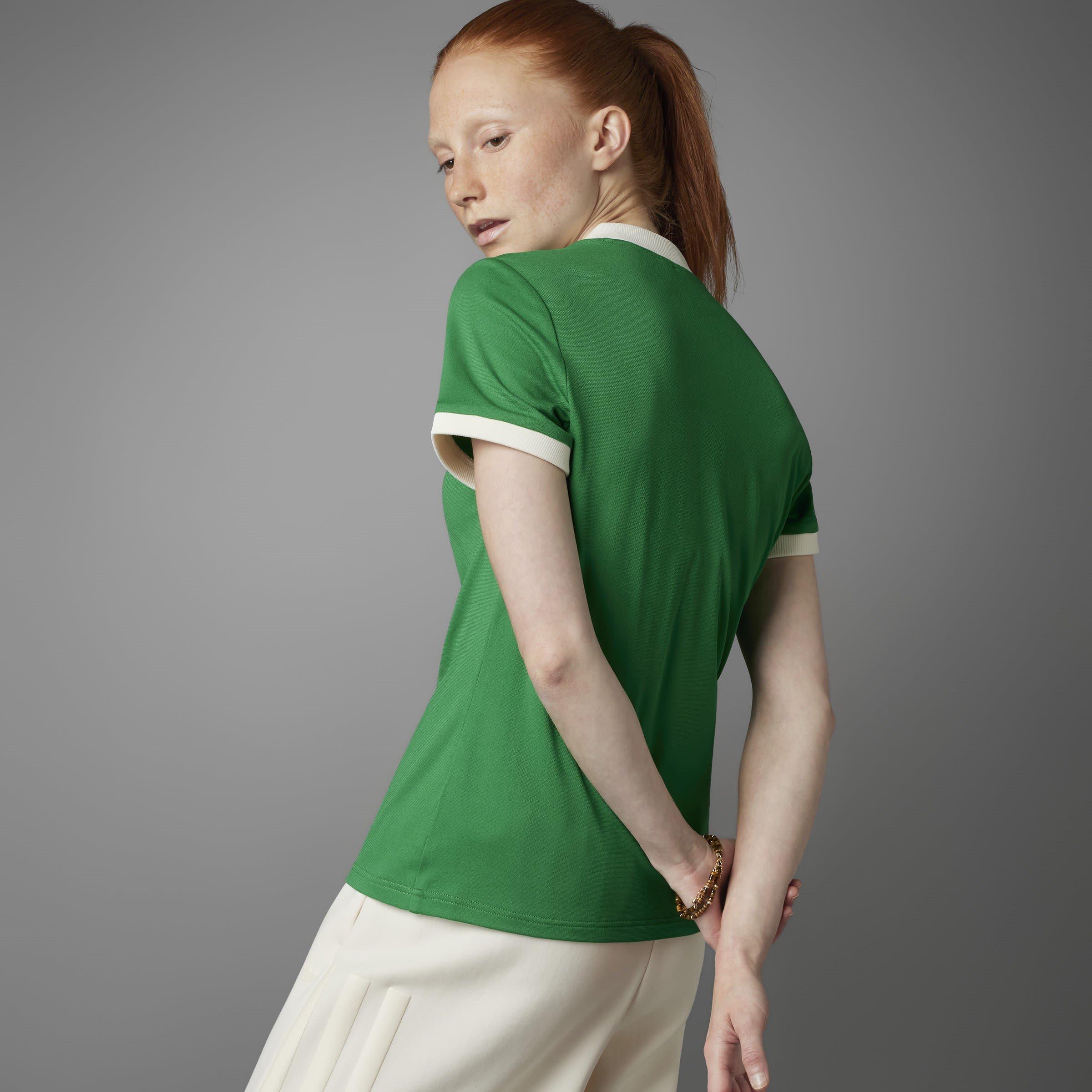 Green - adidas Originals - Regular Fit V-Neck T-Shirt - 11