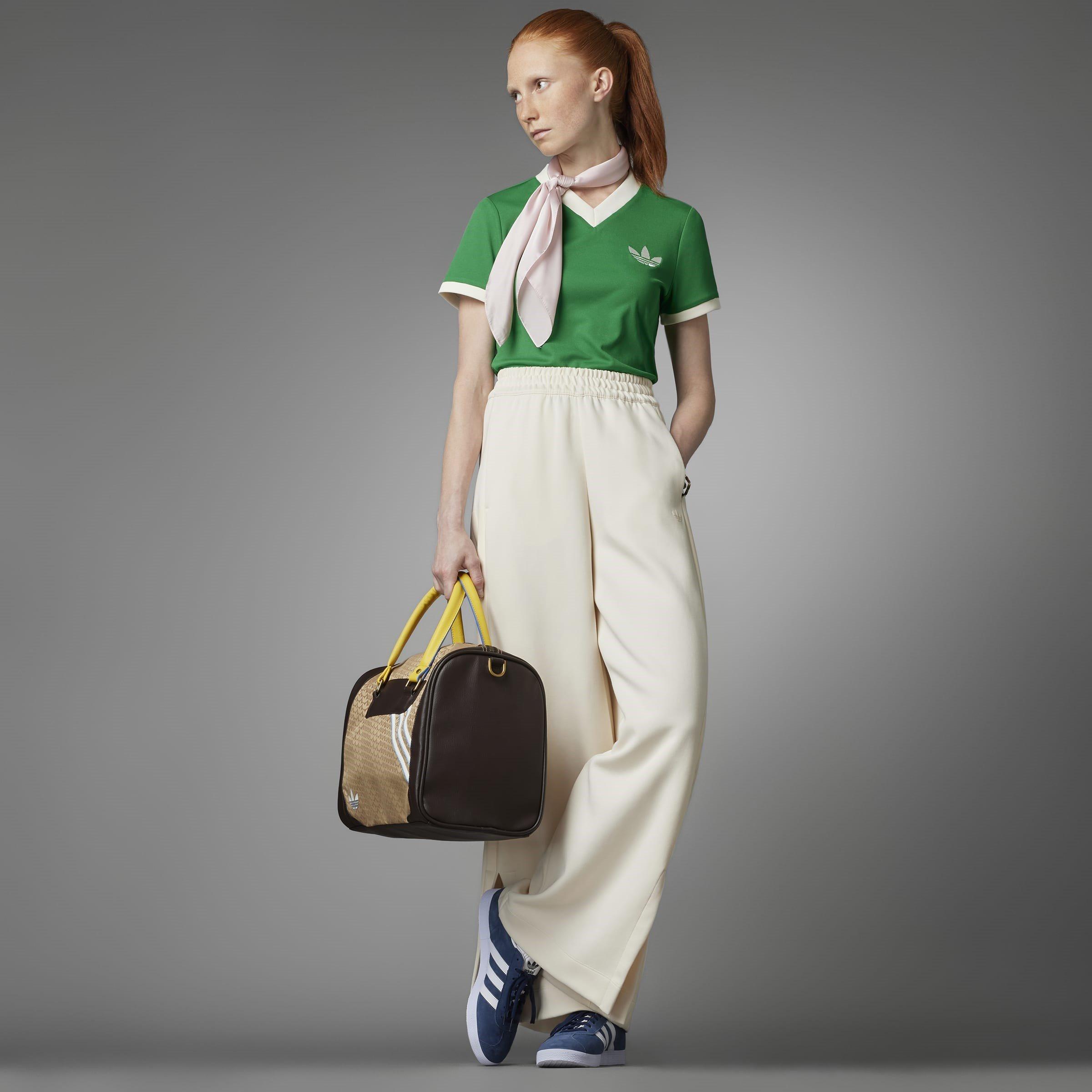 Green - adidas Originals - Regular Fit V-Neck T-Shirt - 12