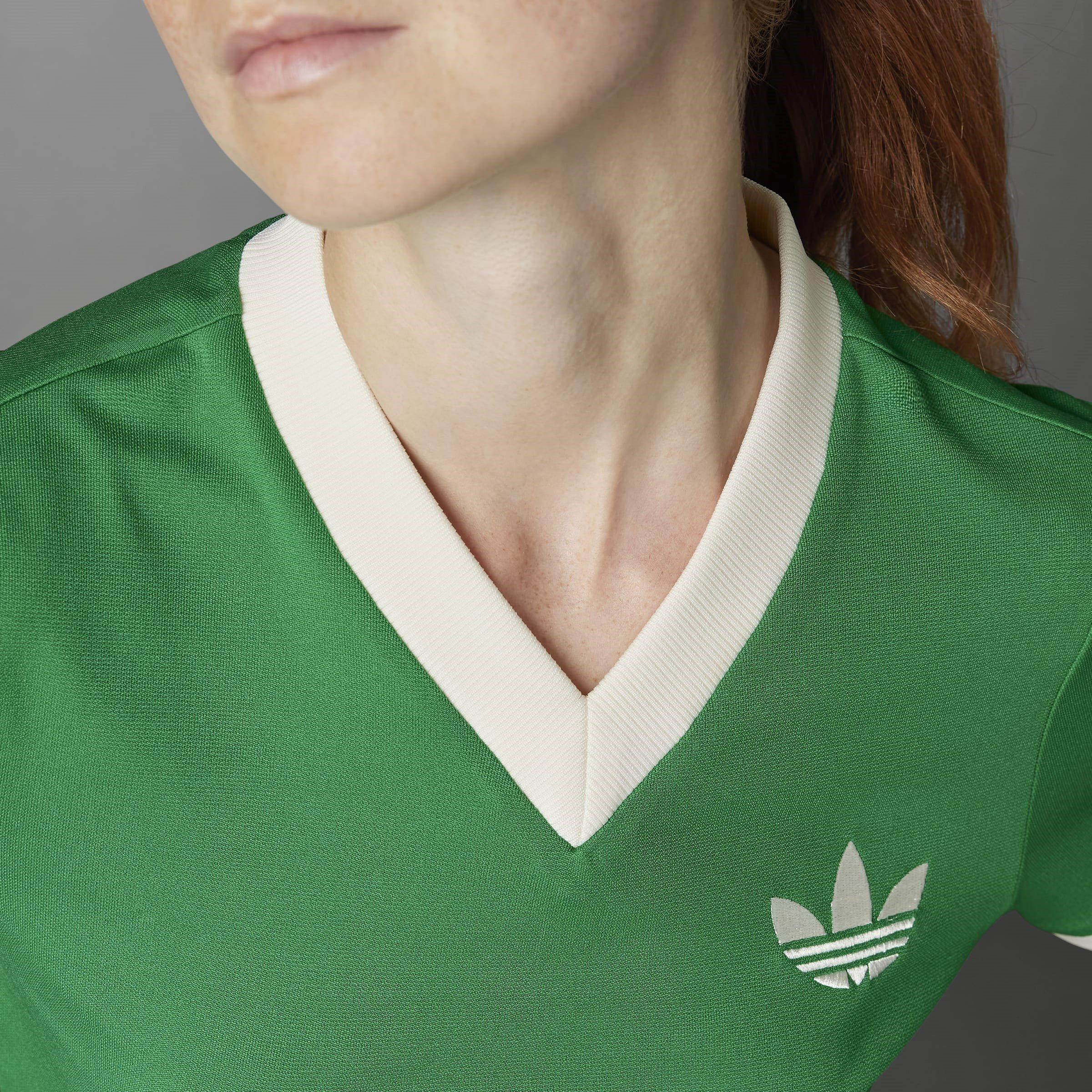 Green - adidas Originals - Regular Fit V-Neck T-Shirt - 8