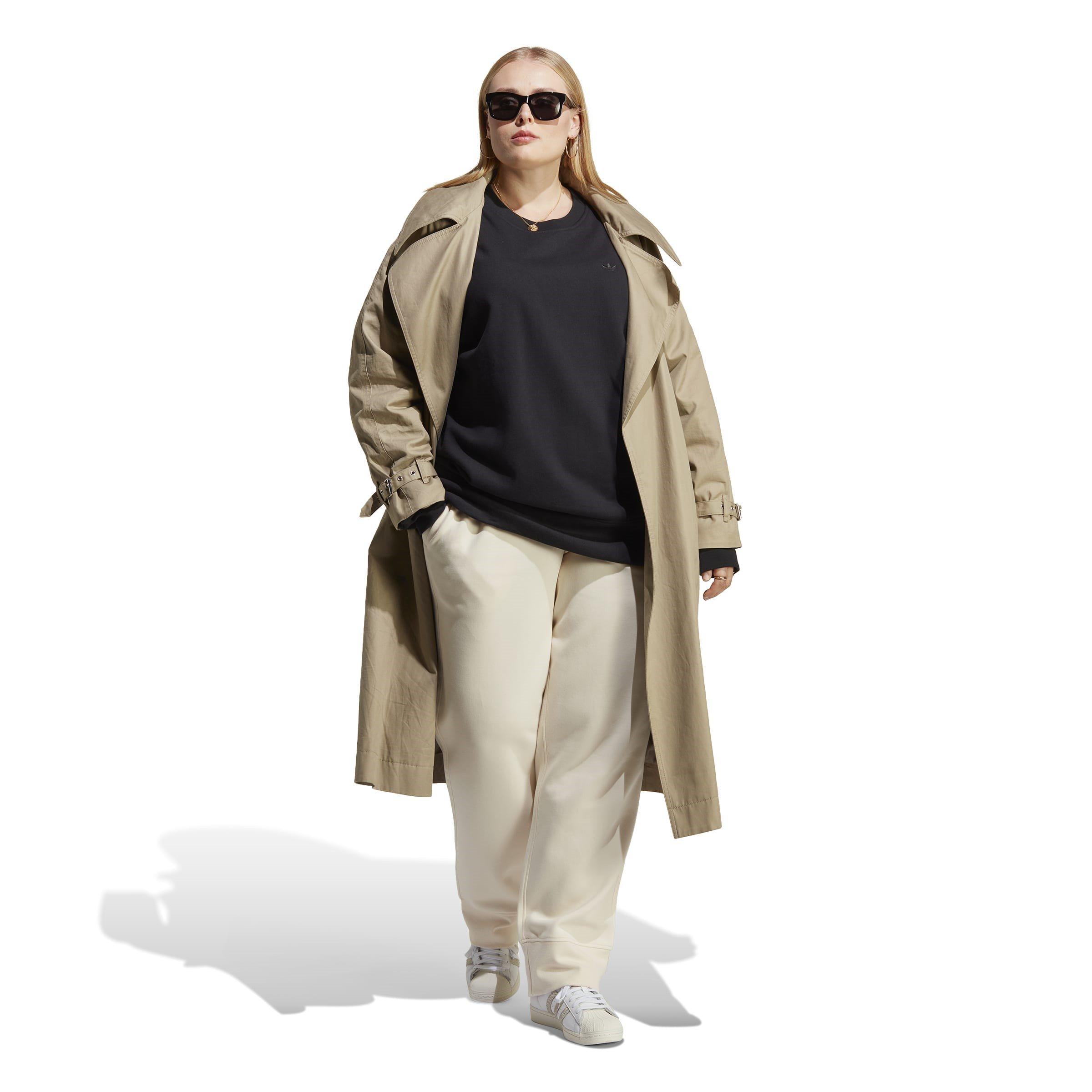 Black - adidas Originals - adidas Essentials Oversized Plus Size Sweatshirt Womens - 4
