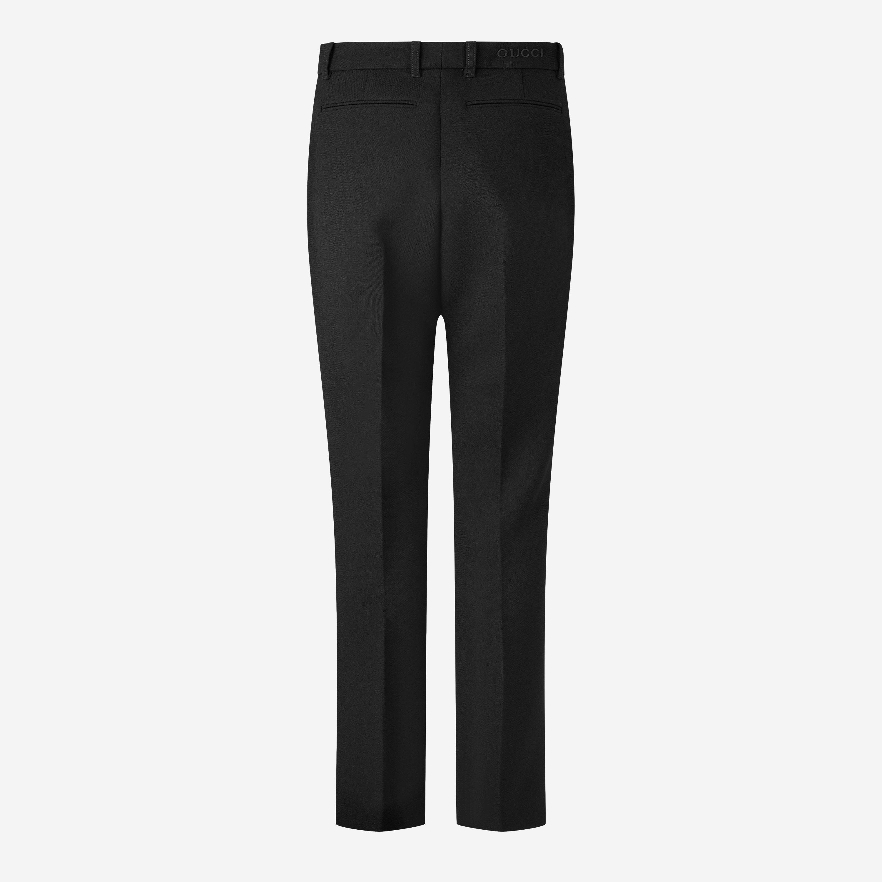 Black - Gucci - Wool Trousers - 2