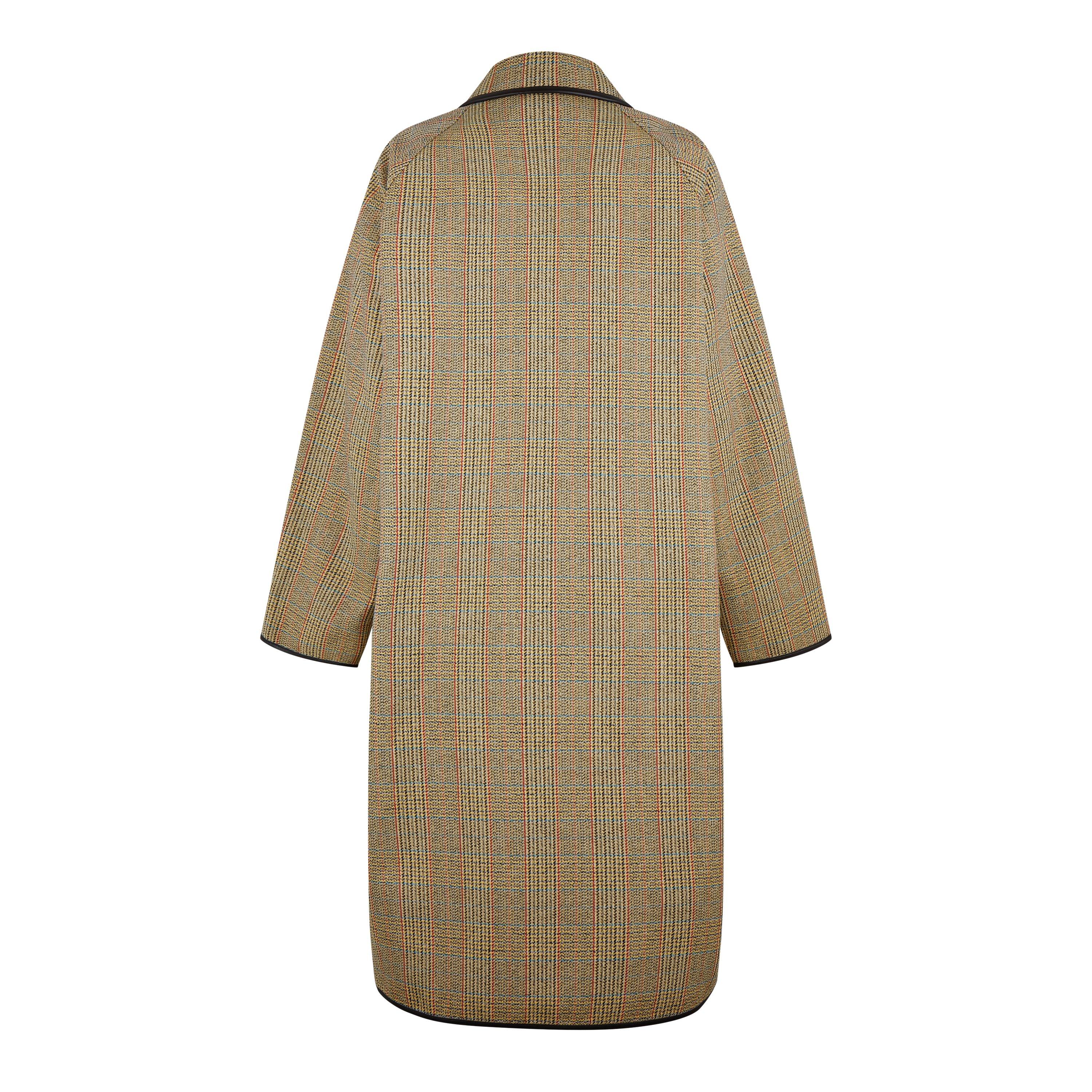 Beige/Yellow - Bottega Veneta - Women's Distorted Pea Coat - 2