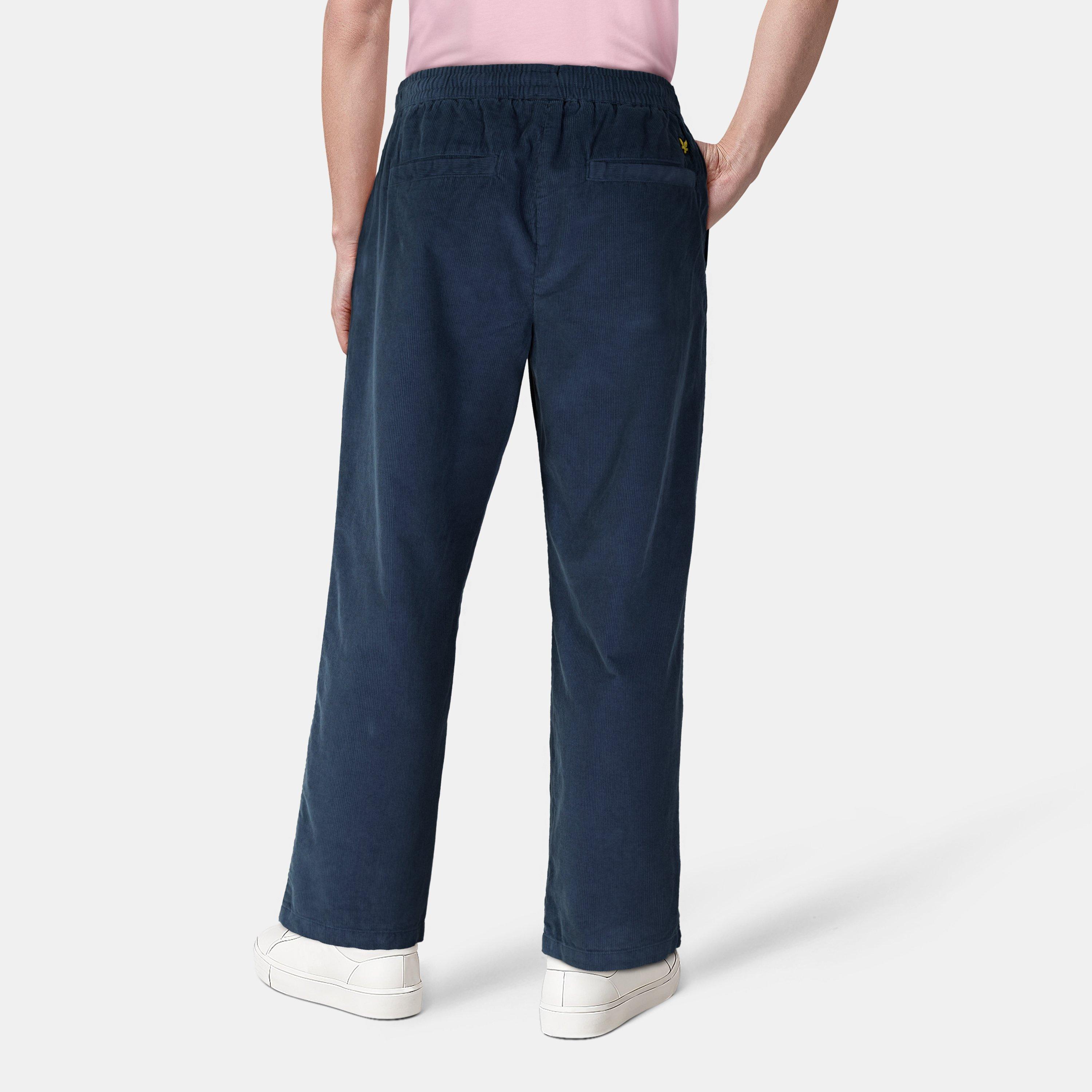 Muddy Navy - Lyle and Scott - Men's Loose Wide Leg Trouser - 4