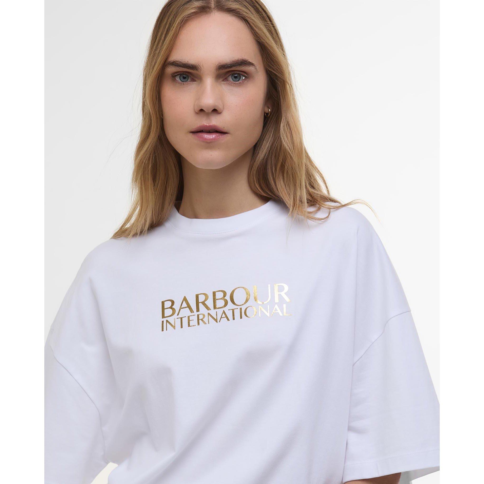 White - Barbour International - Dakota T-Shirt - 4