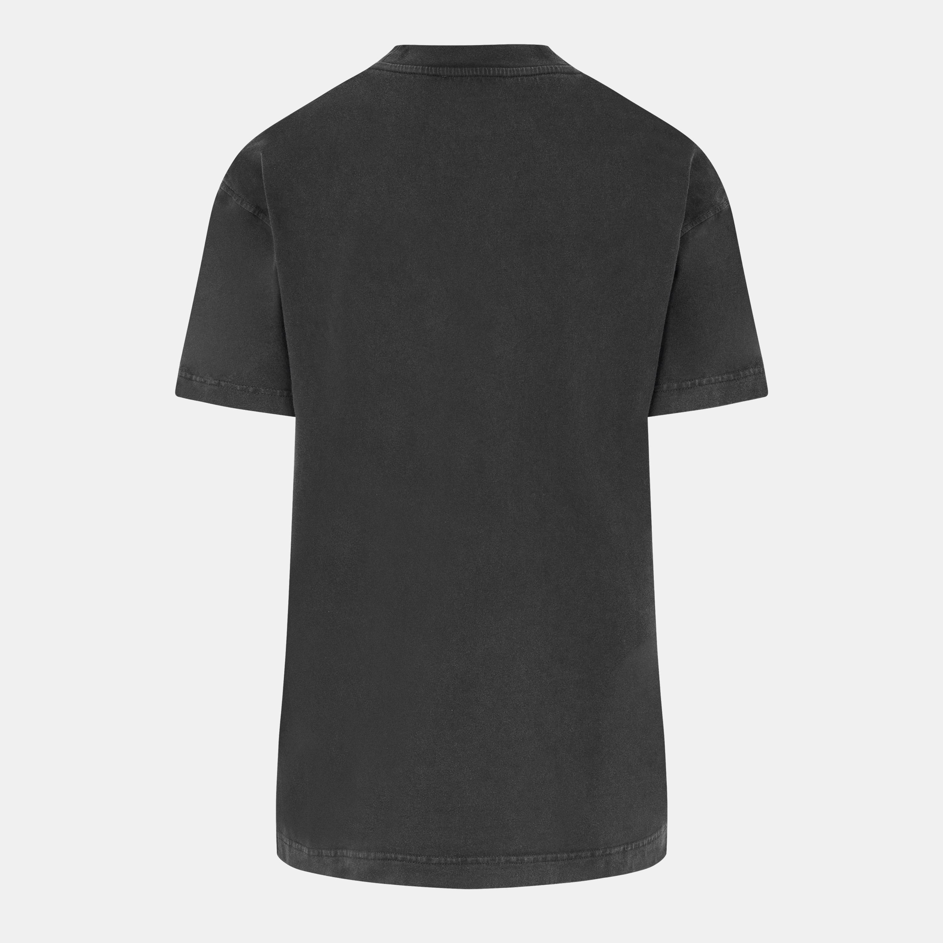 Black - Off White - Women's  Roses Wash T-Shirt - 2