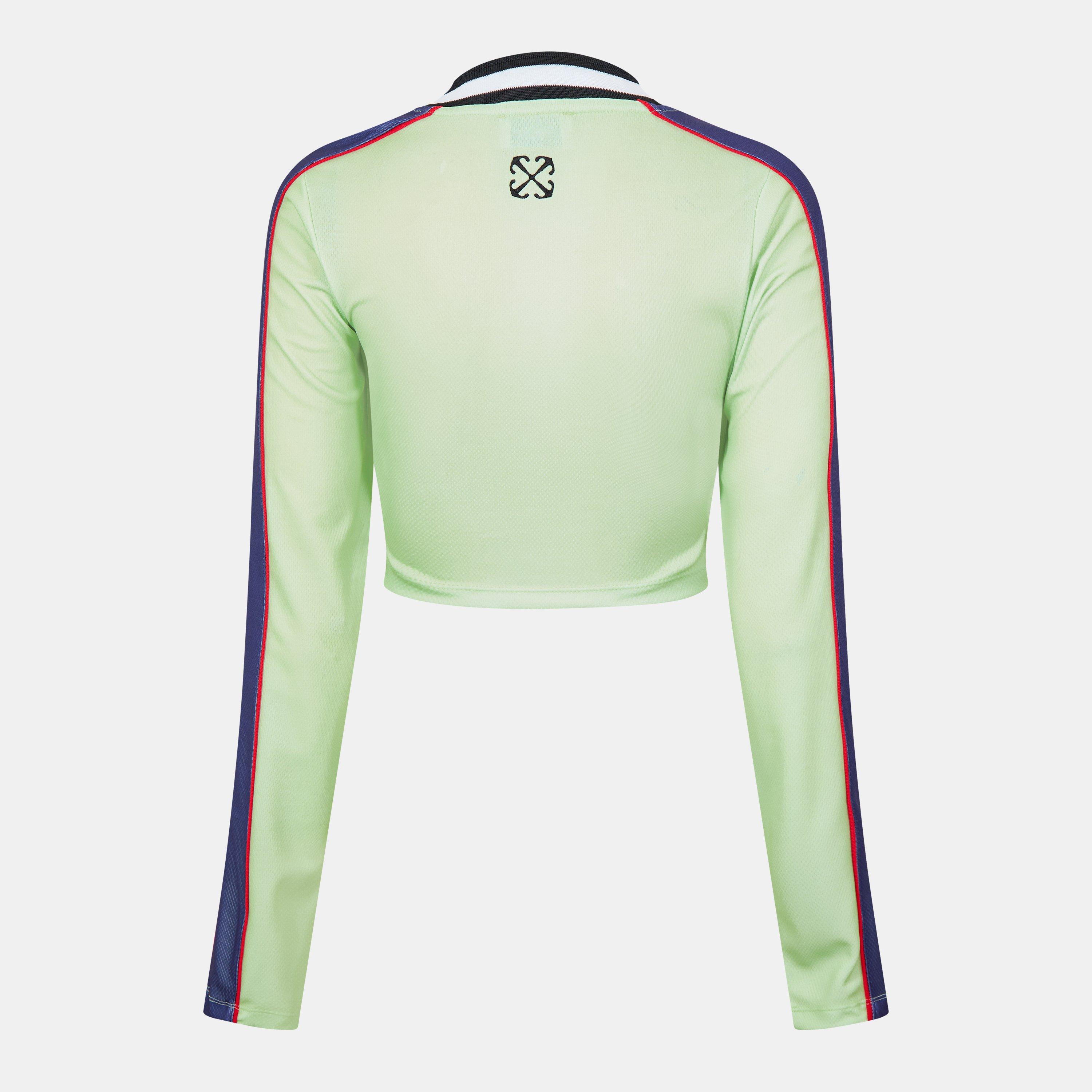 Cream - Off White - Women's  Basketball Long-Sleeve T-Shirt, Oversized Design - 2