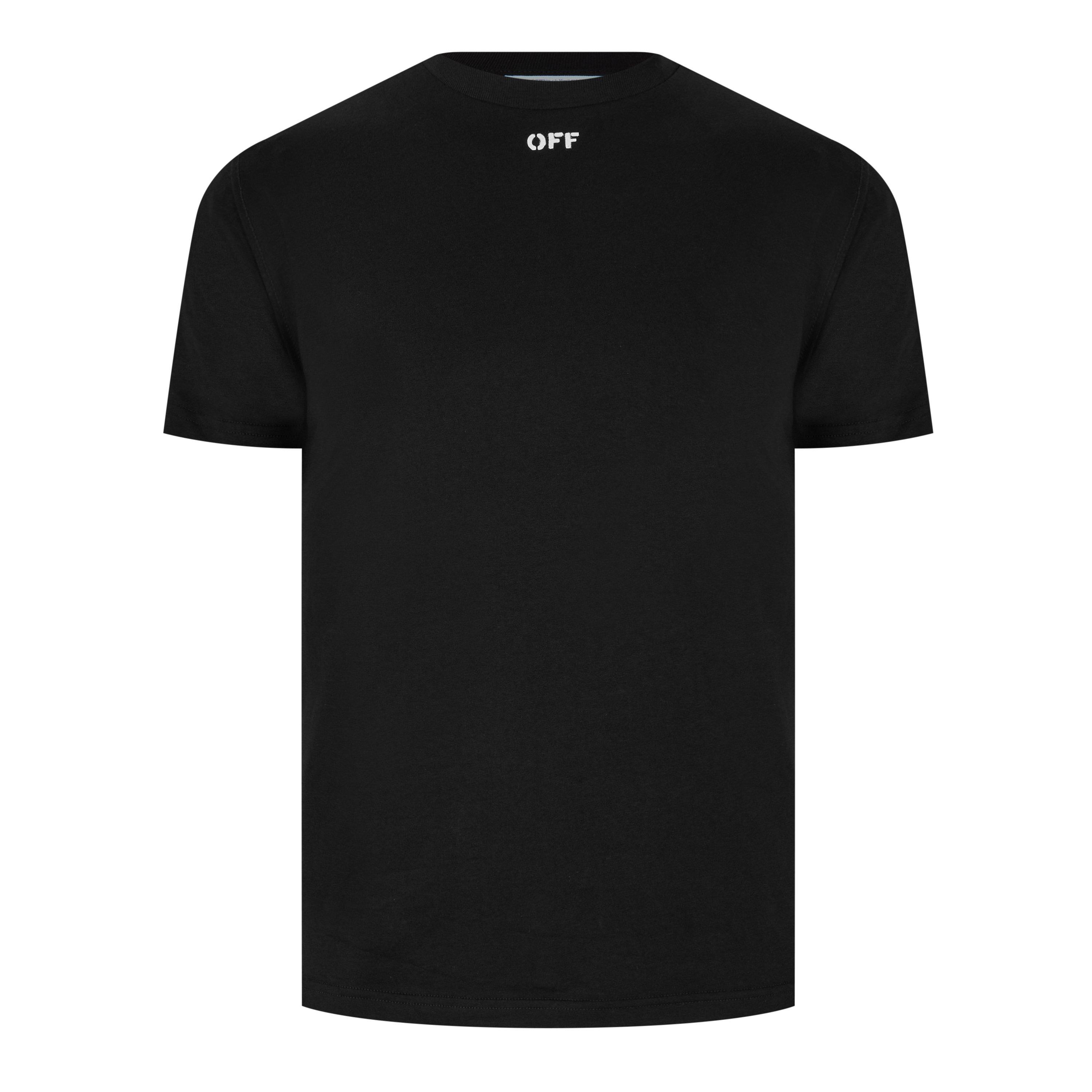 Blk/Blue - Off White - Women's Roses Arrow T-Shirt - 1