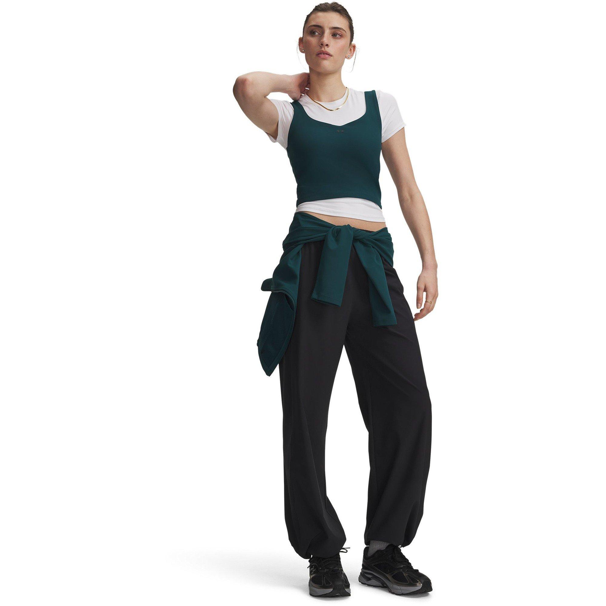Black/White - Under Armour - Women's Rival Woven Joggers - 3