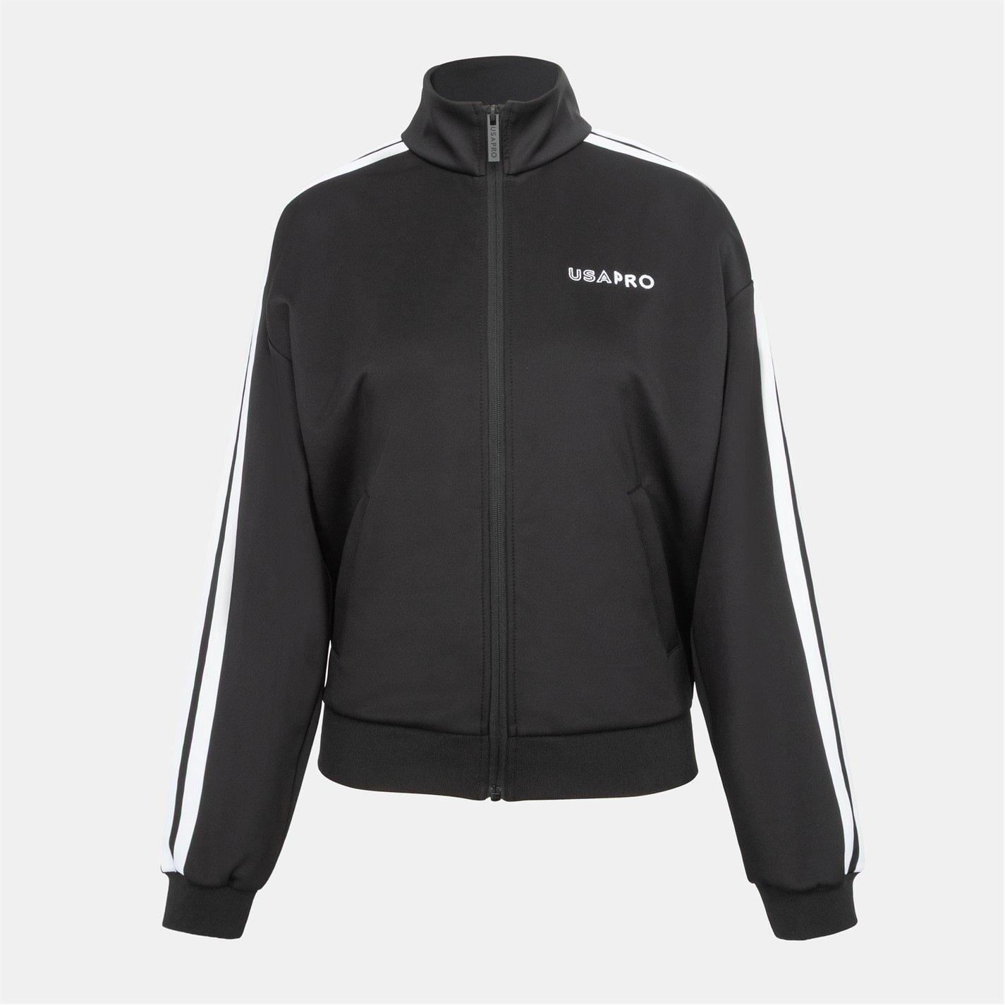 Black - USA Pro - USA Track Top - 1
