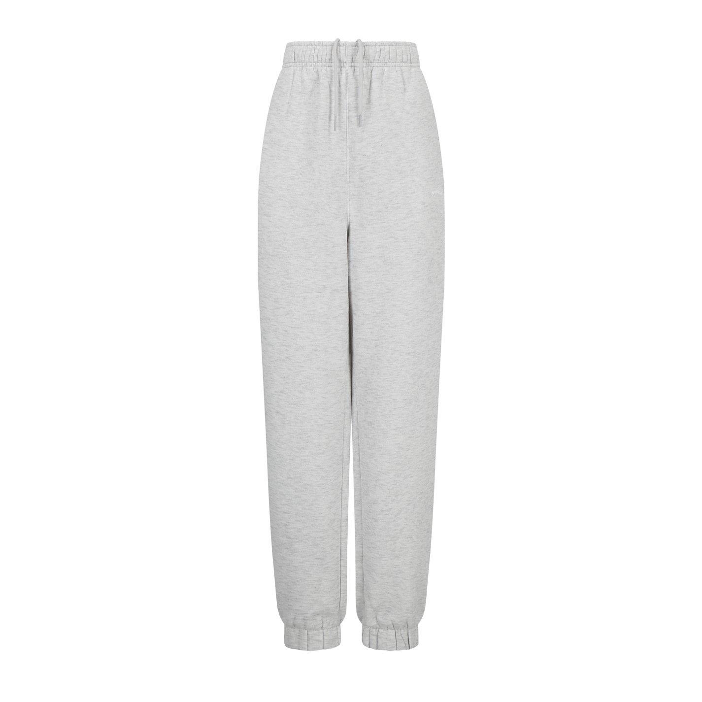 Slazenger Women's Closed Hem Fleece Pants - Ice Grey Marl - 6 (XXS)