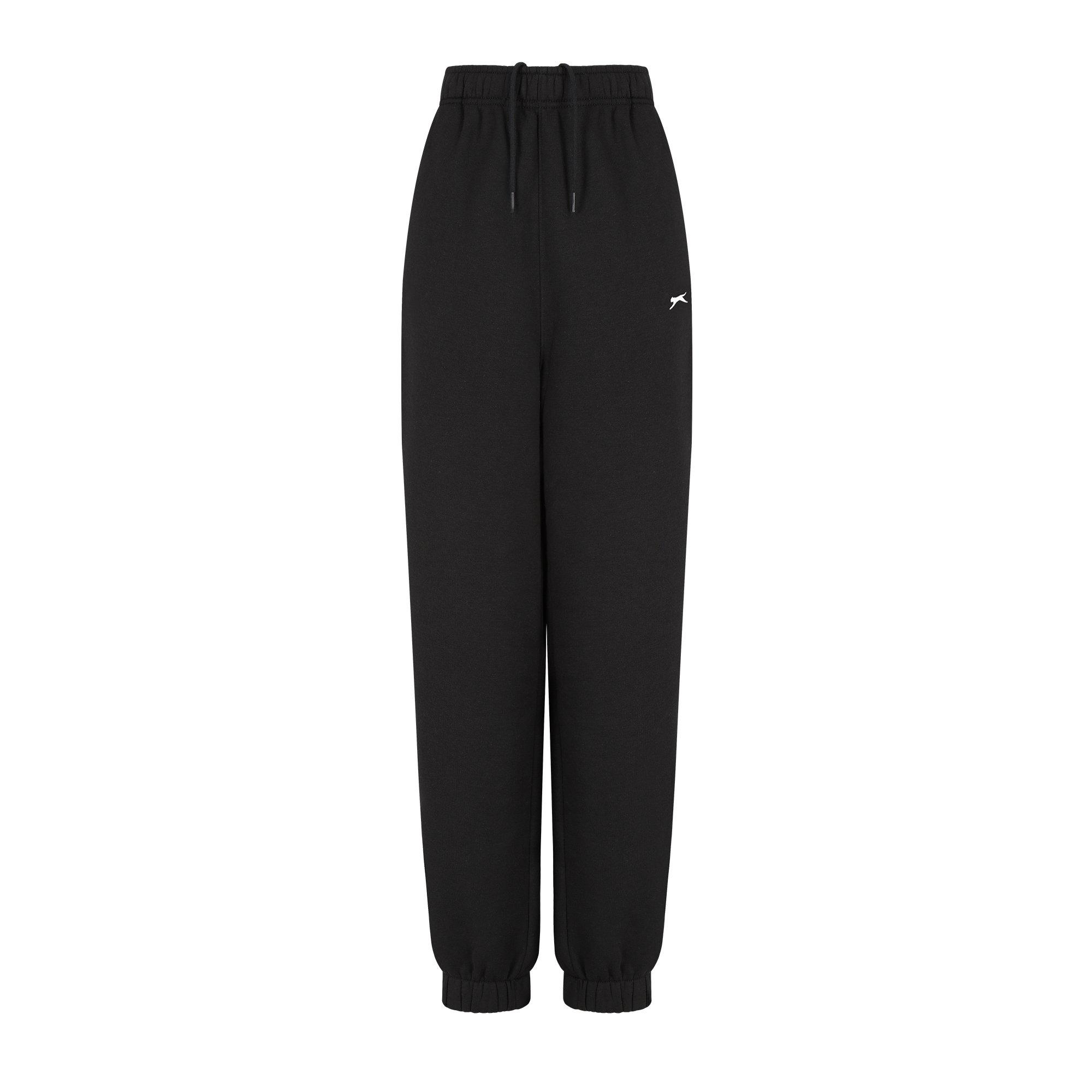 Slazenger Women's Closed Hem Fleece Pants - Black - 16 (XL)